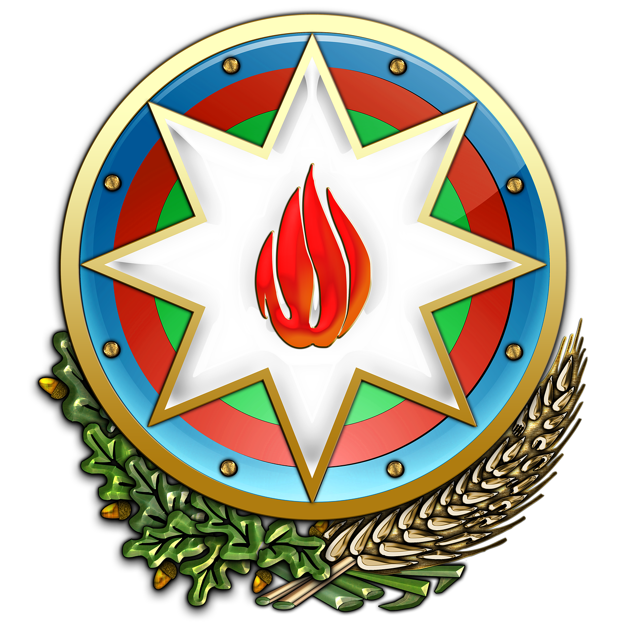 Azerbaidžanas, Herbas, Heraldika, Emblema, Nemokamos Nuotraukos,  Nemokama Licenzija