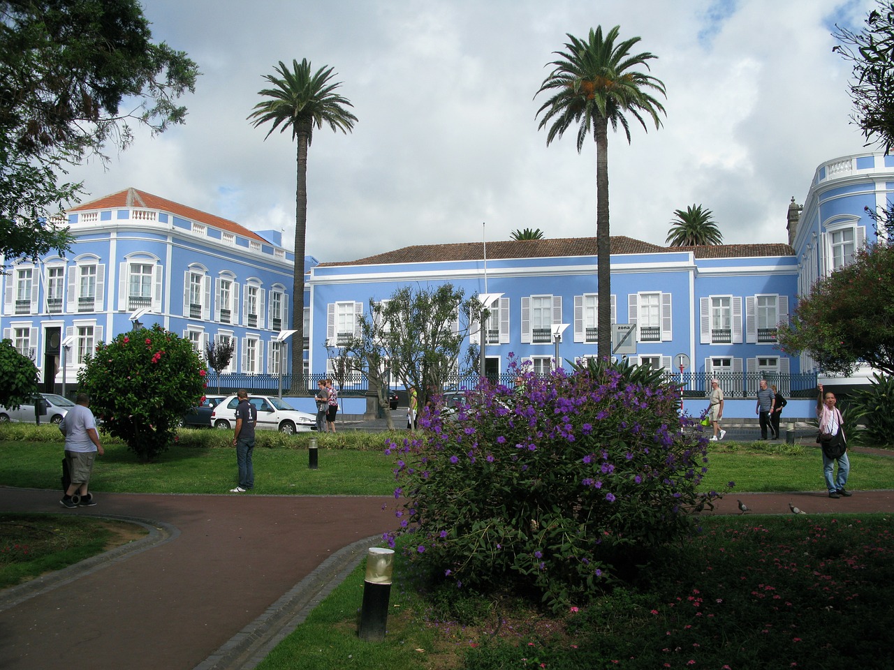 Azores, Dvaro Rūmai, Namas Mėlynas, Vila, Namai, Ponta Delgada, Nemokamos Nuotraukos,  Nemokama Licenzija