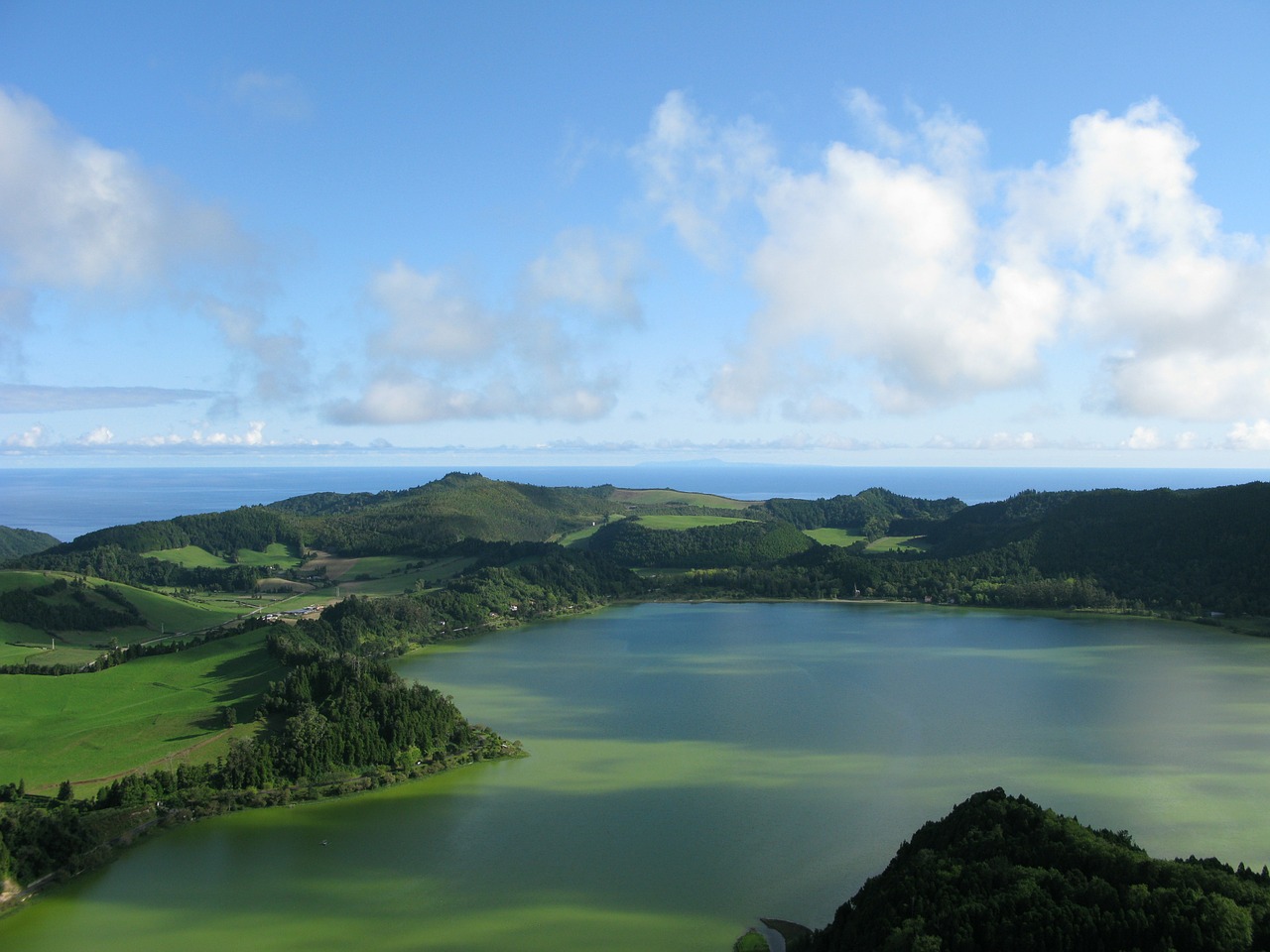 Azores, Ežeras, Žalias, Jūra, Vandenynas, Vandenyse, Nemokamos Nuotraukos,  Nemokama Licenzija