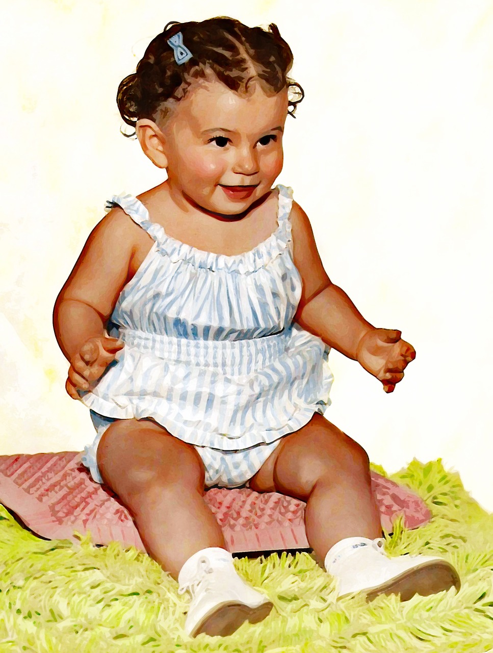 Kūdikių Portretas,  Maža Mergytė,  1950-Ųjų,  Retro,  Portretas,  Mielas,  Kūdikių,  Jauna,  Mažai,  Vaikas