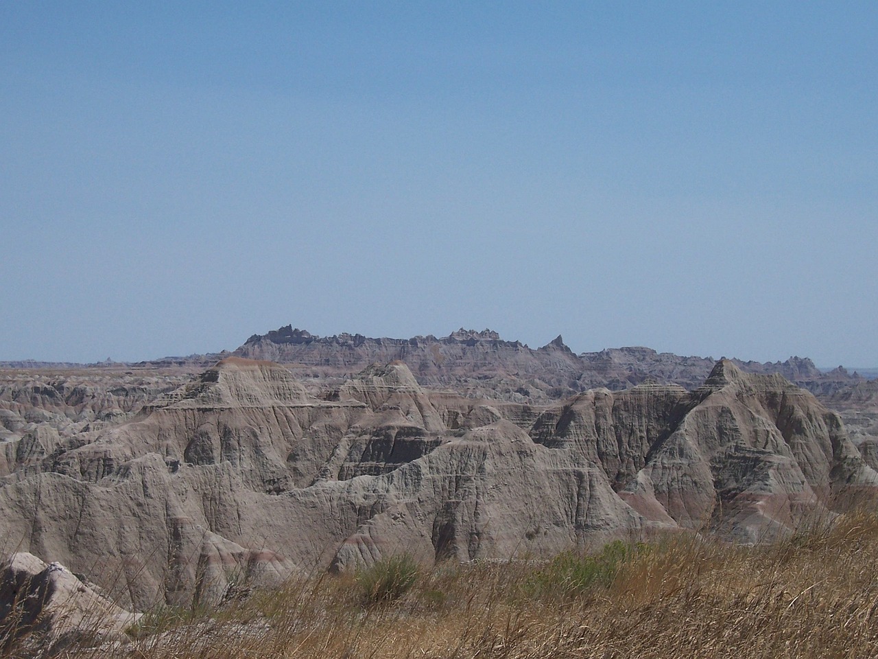 Badlands, Sausas, Desolate, Dykuma, Gamta, Parkas, Geologinis, Vaizdingas, Pietinė Dakota, Kraštovaizdis