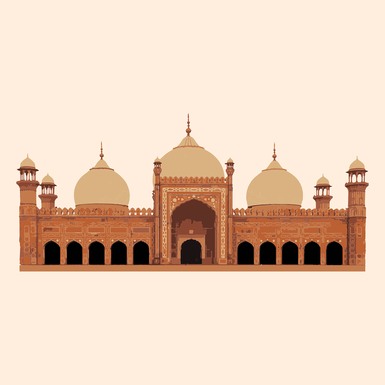 Badshahi Masjid,  Lahore,  Pakistane,  Punjab,  Architektūra,  Turizmas,  Žymus Objektas,  Mečetė,  Istorinis,  Istorija