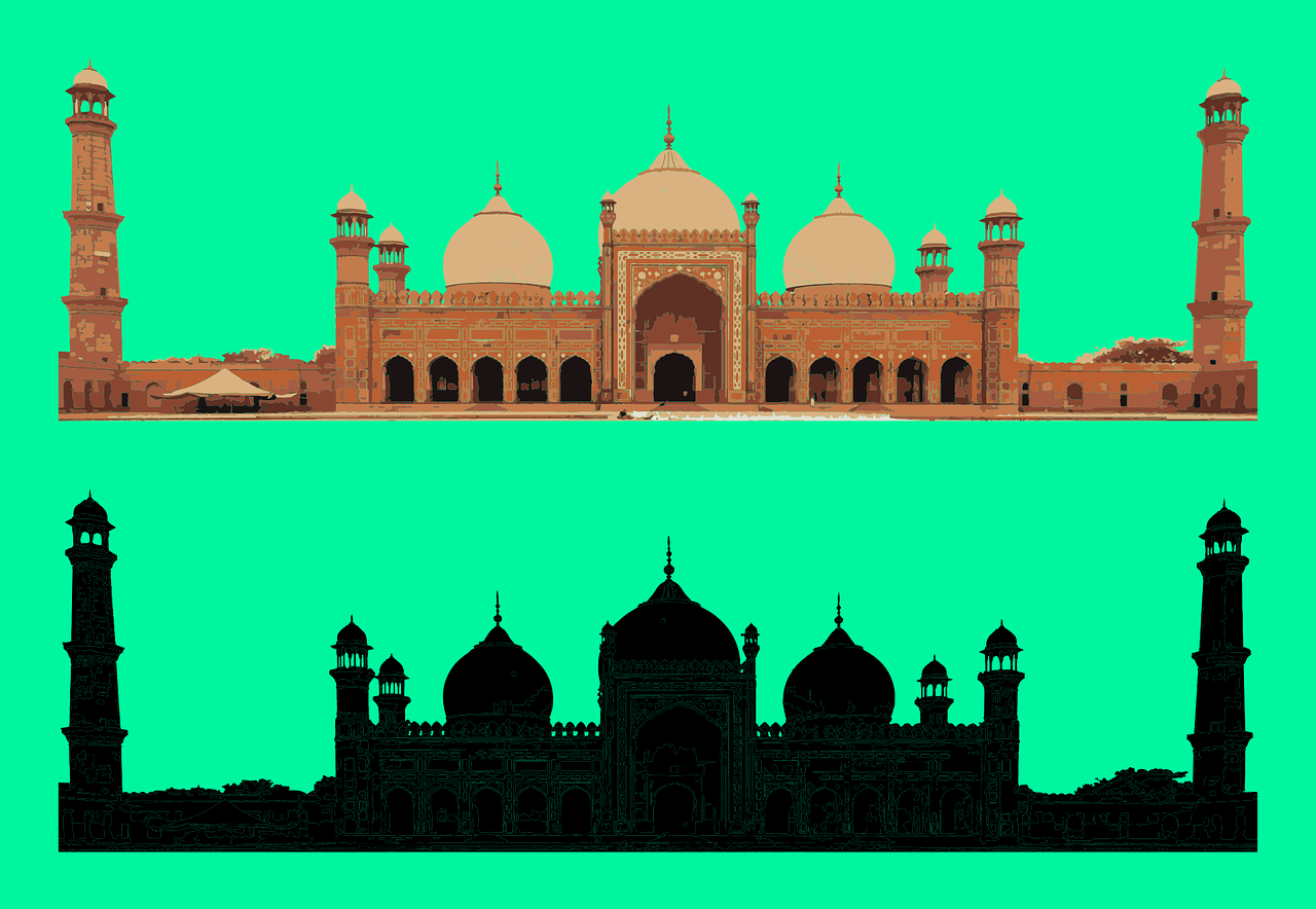 Badšahio Mečetė,  Mogolų Eros,  Lahore,  Punjab,  Fortas,  Orientyrai,  Mogolų Architektūra,  Portretų Akyse,  Istorinis,  Pakistane