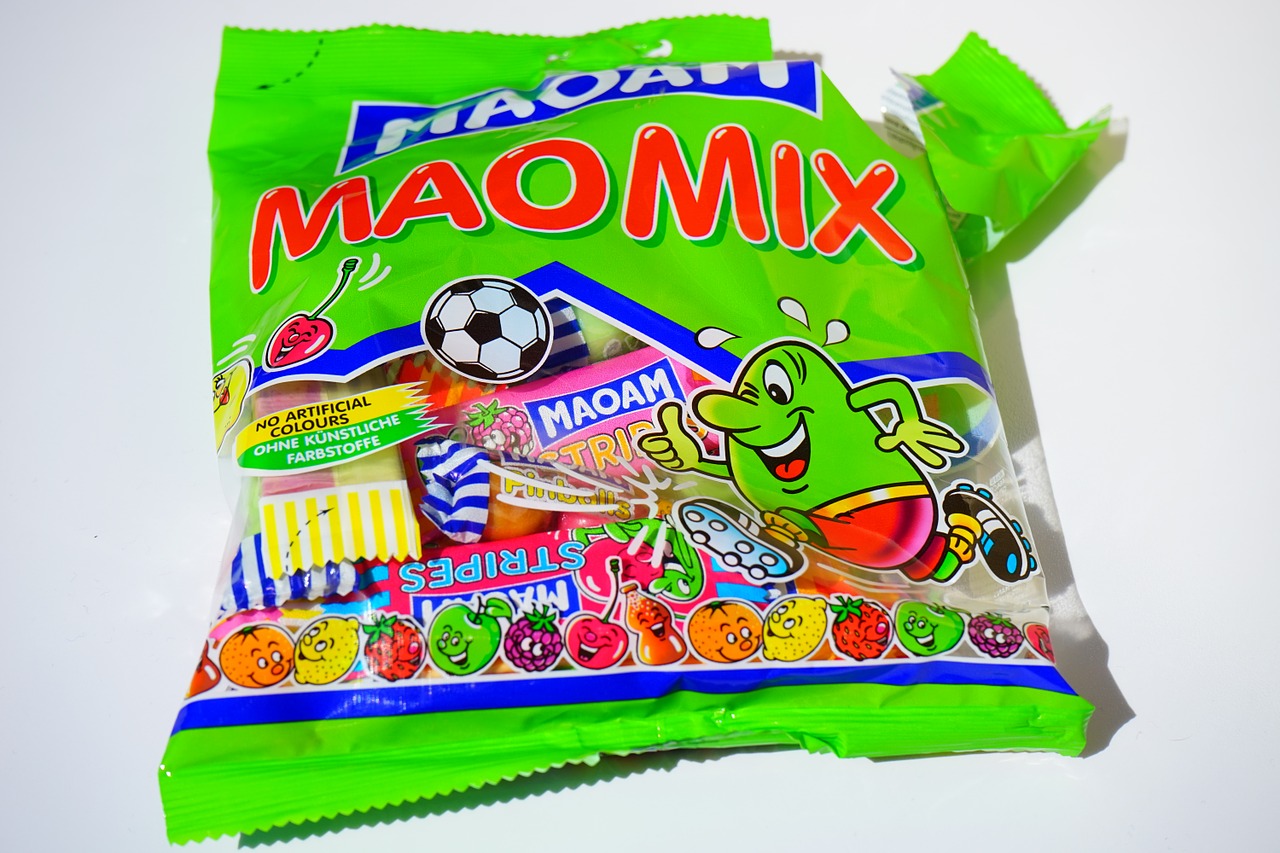 Maišas, Saldainių Krepšys, Maoam, Atviras, Palietė, Kramtyti Saldainiai, Maomix, Maoam Maomix, Supakuotas, Pakavimas