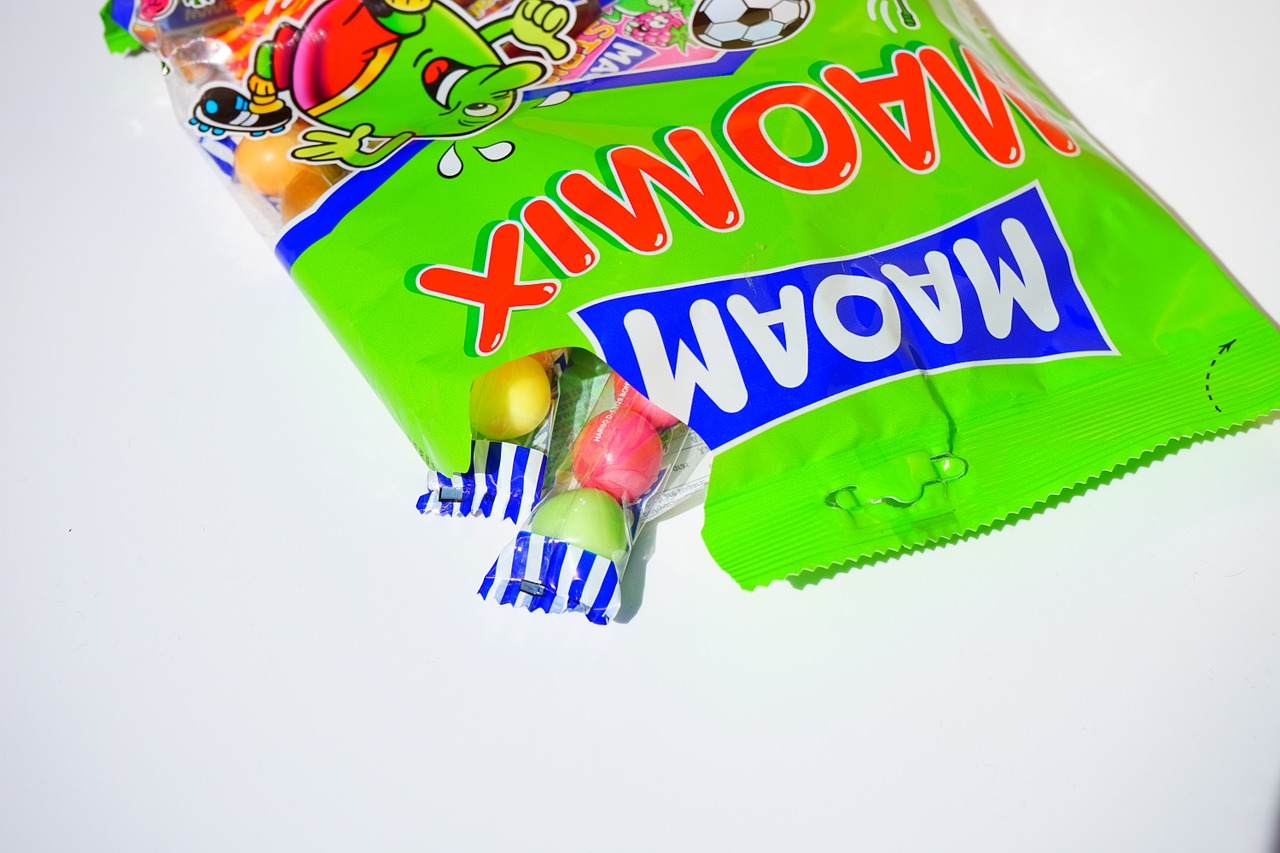 Maišas, Saldainių Krepšys, Maoam, Atviras, Palietė, Kramtyti Saldainiai, Maomix, Maoam Maomix, Supakuotas, Pakavimas