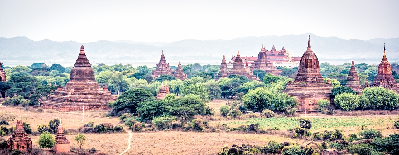 Bagan, Mandalay, Mianmaras, Šventykla, Senovės, Burma, Paveldas, Senas, Kraštovaizdis, Buda