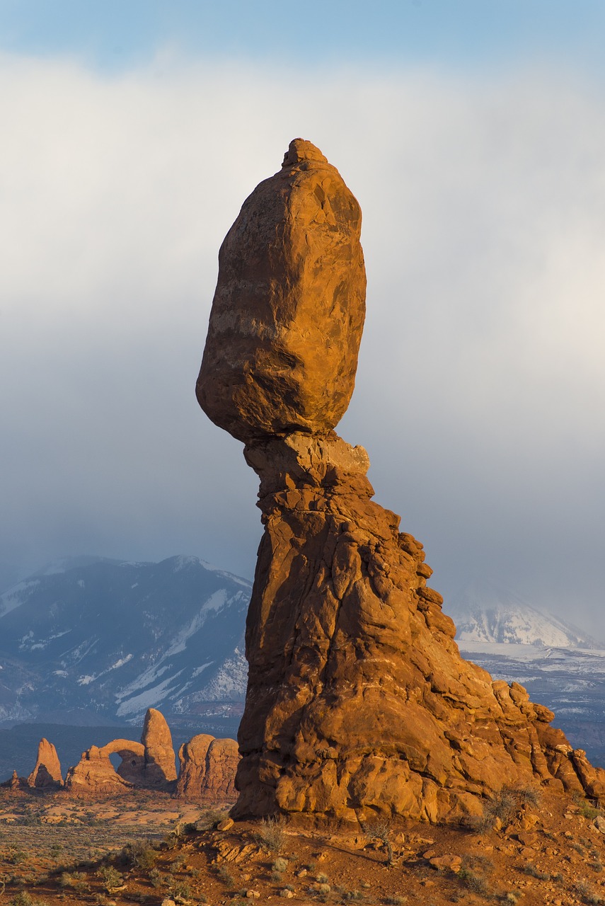 Subalansuota Roko, Kraštovaizdis, Geologija, Lauke, Formavimas, Smiltainis, Raudona, Arkos Nacionalinis Parkas, Utah, Vakaruose