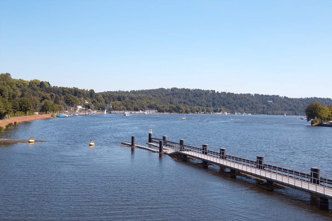 Baldeneysee,  Jūra,  Vandens,  Mėlyna,  Pobūdį,  Vasara,  Atostogos,  Kraštovaizdis,  Vokietija,  Esenas