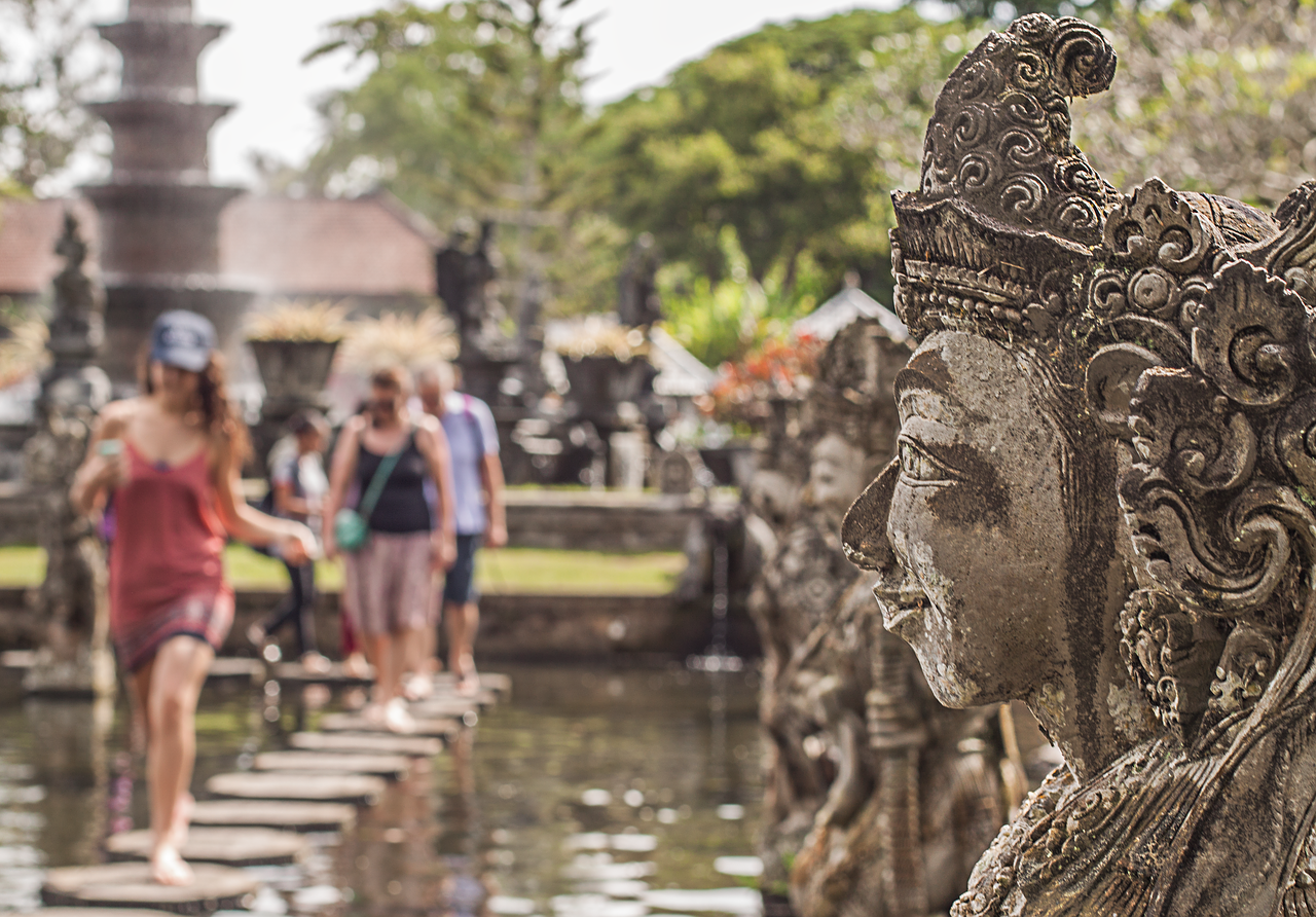Bali, Vandens Pilis, Šventė, Lankytinos Vietos, Trita Gangga, Turistai, Statula, Vanduo, Aplink Pasauli, Kelionė