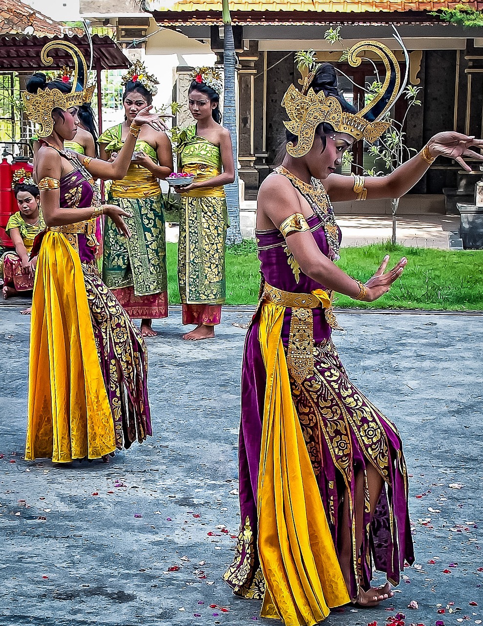 Bali, Šokėjai, Kostiumas, Spektaklis, Šokis, Tradicinis, Balinese, Indonezija, Egzotiškas, Atlikėjas