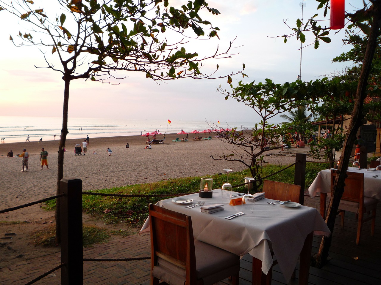 Bali, Indonezija, Restoranas, Paplūdimio Pusė, Vakaras, Saulėlydis, Nemokamos Nuotraukos,  Nemokama Licenzija