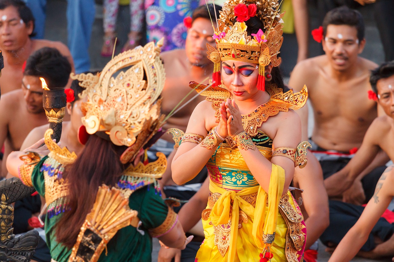 Bali, Uluwatu, Šokių Šou, Balio Šokis, Tradicija, Feuertańz, Beždžionių Šokis, Kultūra, Kecak, Kelionė