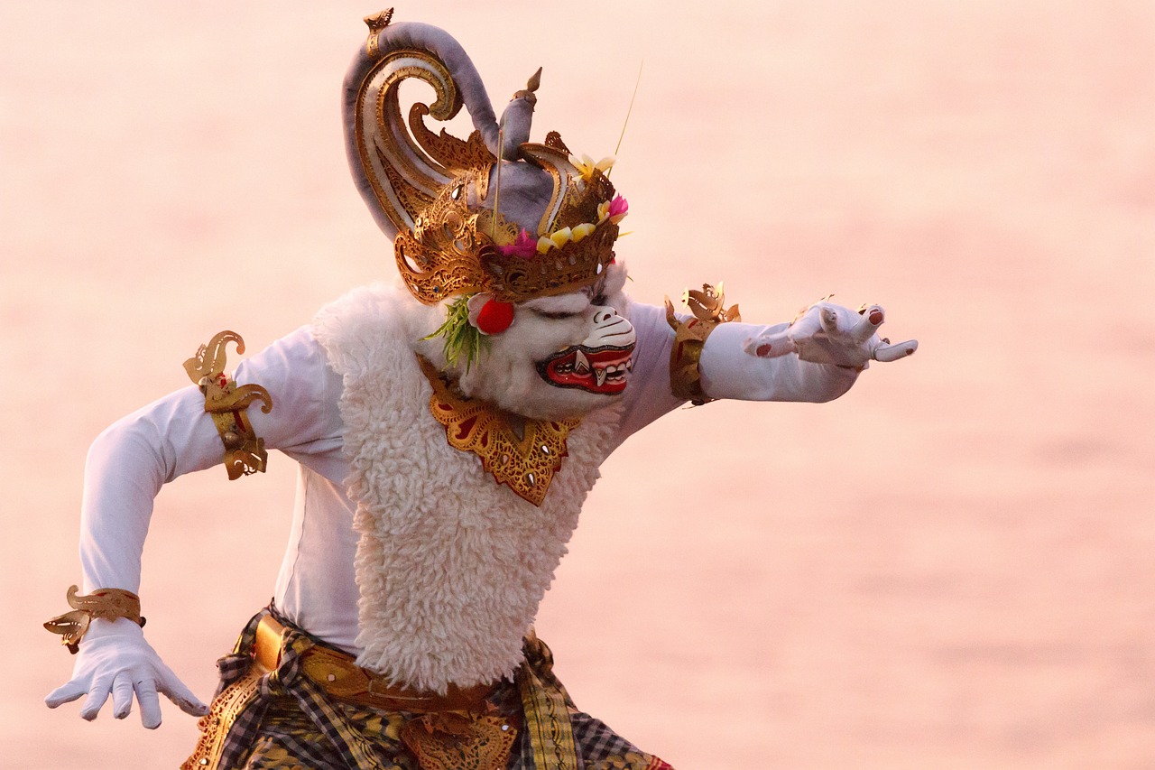 Bali, Beždžionė, Hanumanas, Indonezija, Kelionė, Tradiciškai, Šokių Šou, Balio Šokis, Religija, Hinduizmas