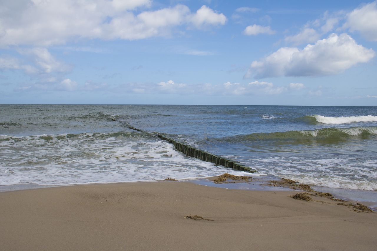 Baltijos Jūra, Ostseebad Koserow, Papludimys, Usedom, Jūra, Sala Usedom, Vakarų Pomeranija, Vanduo, Kranto, Smėlis