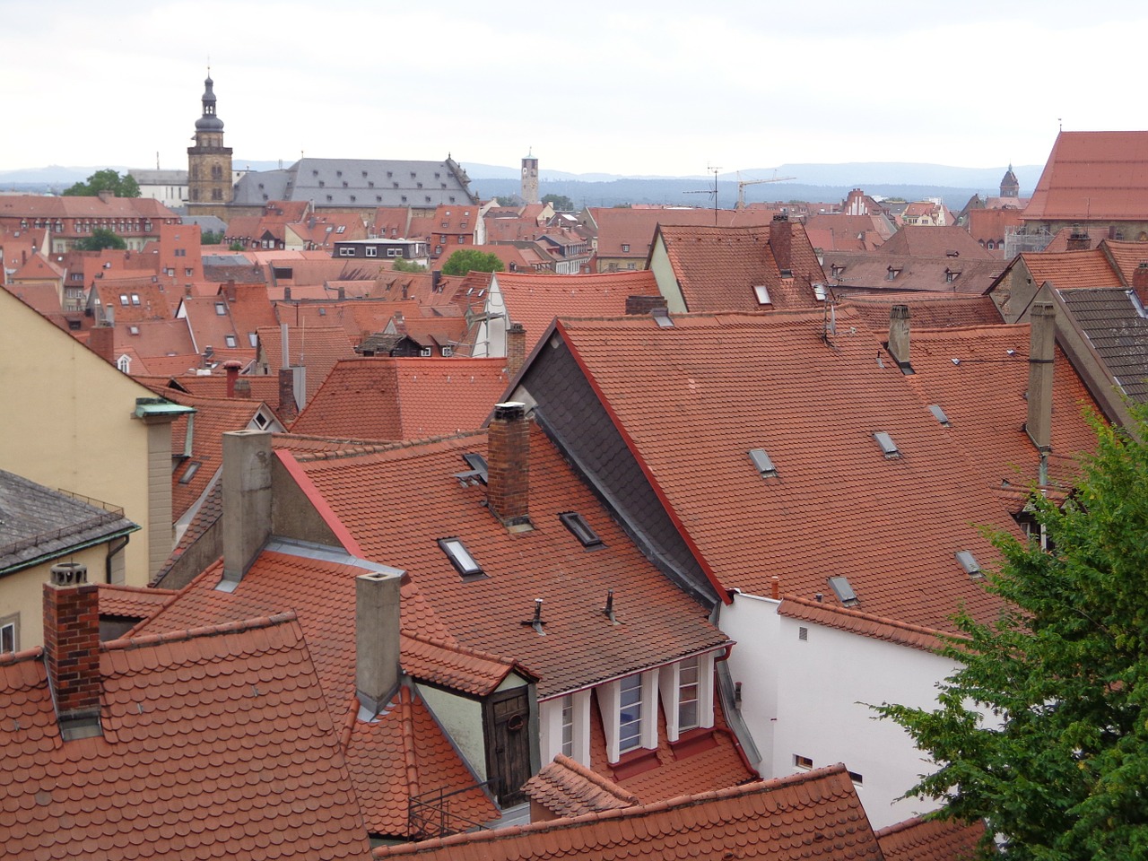 Bamberg, Senamiestis, Stogai, Nemokamos Nuotraukos,  Nemokama Licenzija