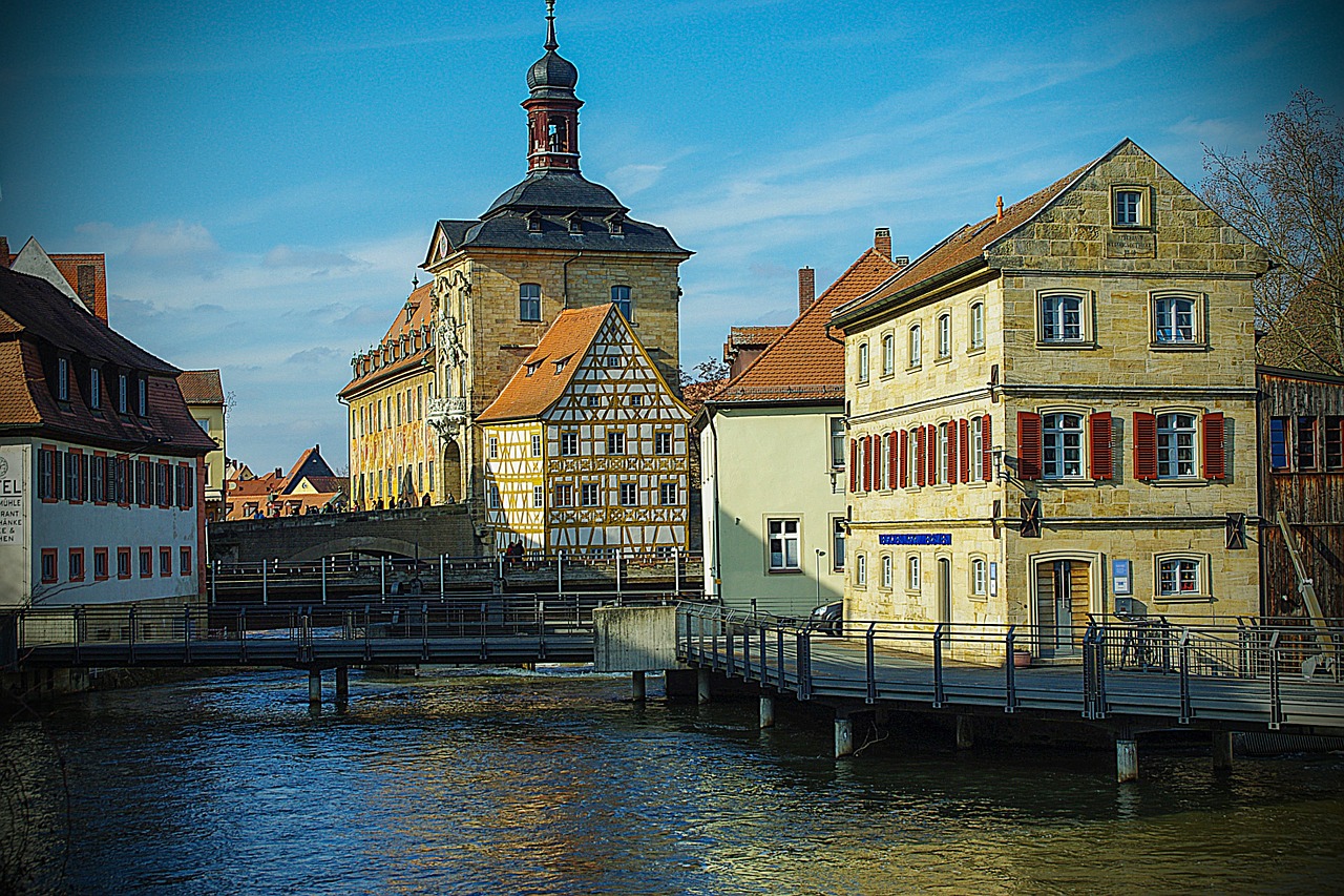 Bamberg, Miesto Vaizdas, Upė, Tiltas, Bažnyčia, Gamta, Bavarija, Nemokamos Nuotraukos,  Nemokama Licenzija