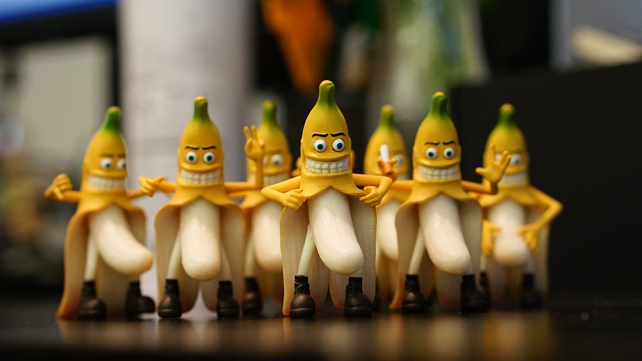 Bananas, Juokinga, Žaislai, Humoras, Dovanos, Nemokamos Nuotraukos,  Nemokama Licenzija