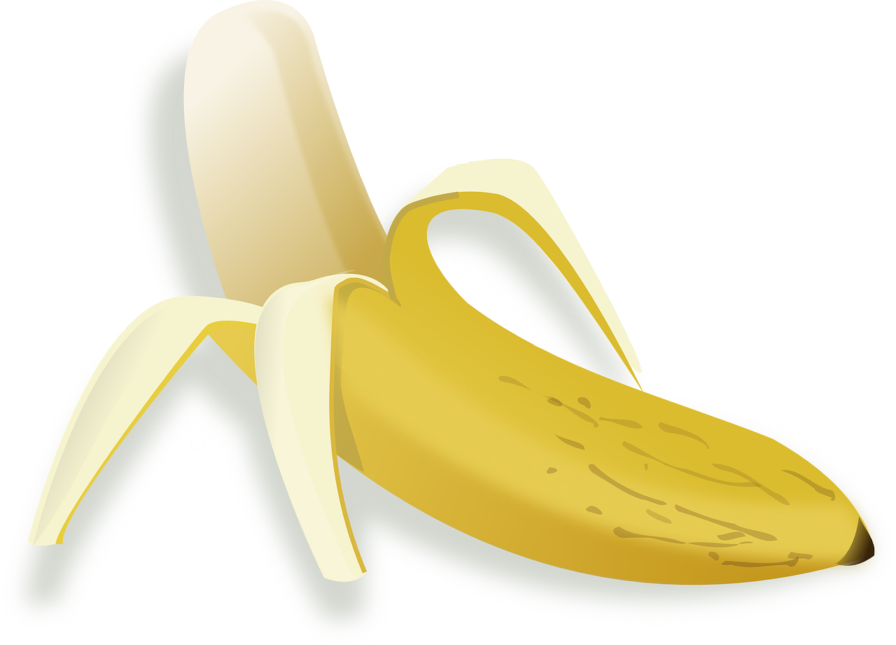 Bananas, Maistas, Vaisiai, Daržovių, Saldus, Skonio, Aromatas, Šviežias, Geltona, Nemokama Vektorinė Grafika