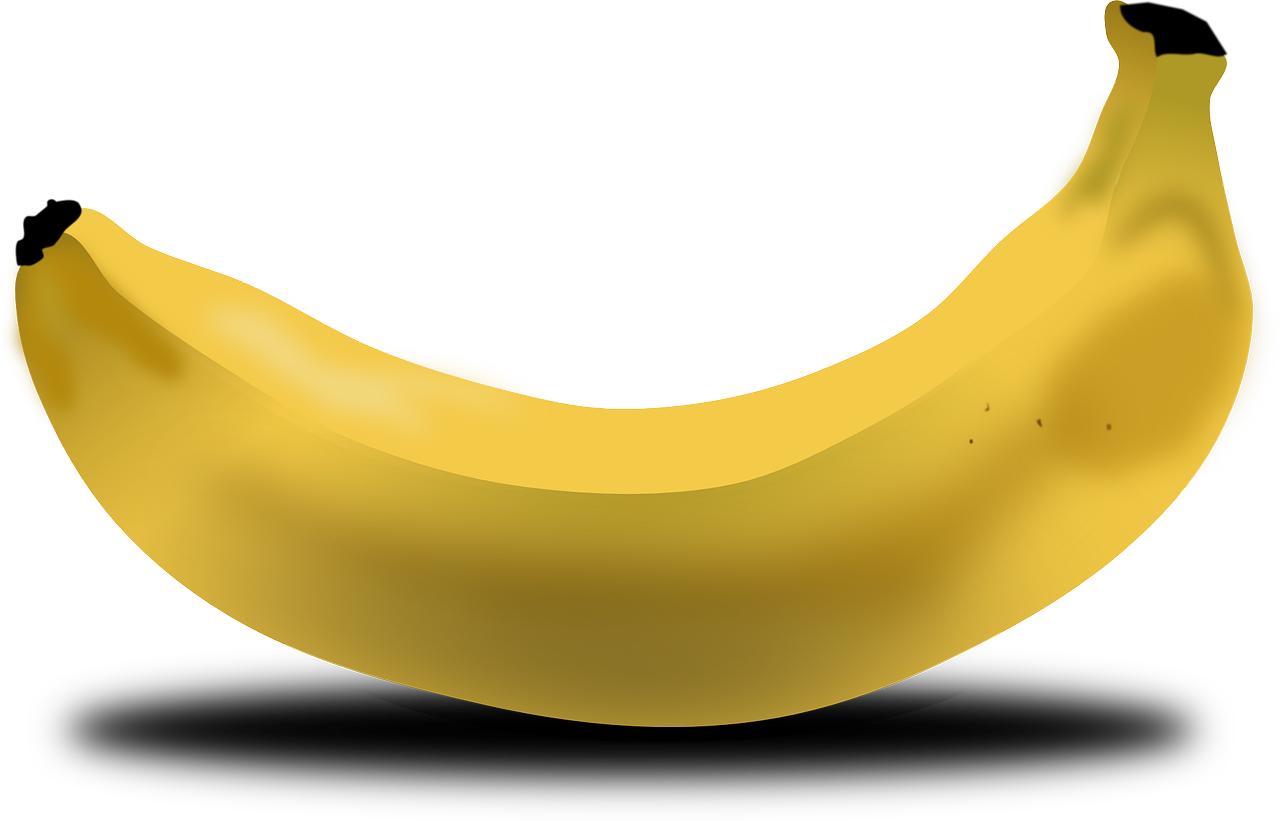 Bananas, Vaisiai, Maistas, Geltona, Sulenktas, Nemokama Vektorinė Grafika, Nemokamos Nuotraukos,  Nemokama Licenzija