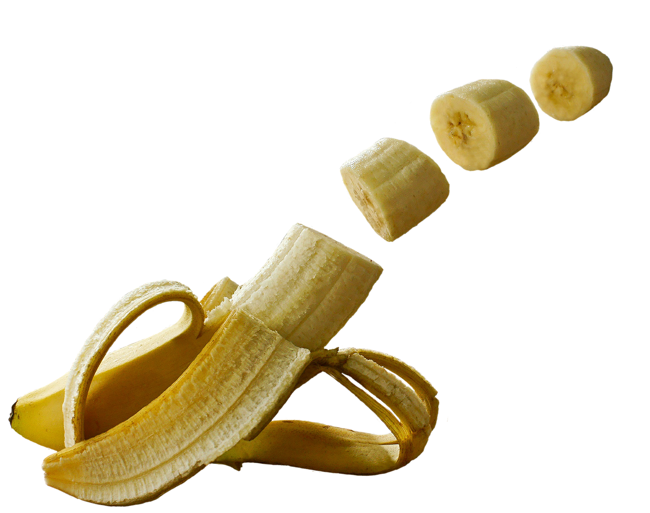 Bananas, Vaisiai, Manipuliavimas, Studija, Geltona, Sveikas, Maistas, Lukštas, Skanus, Vitaminai