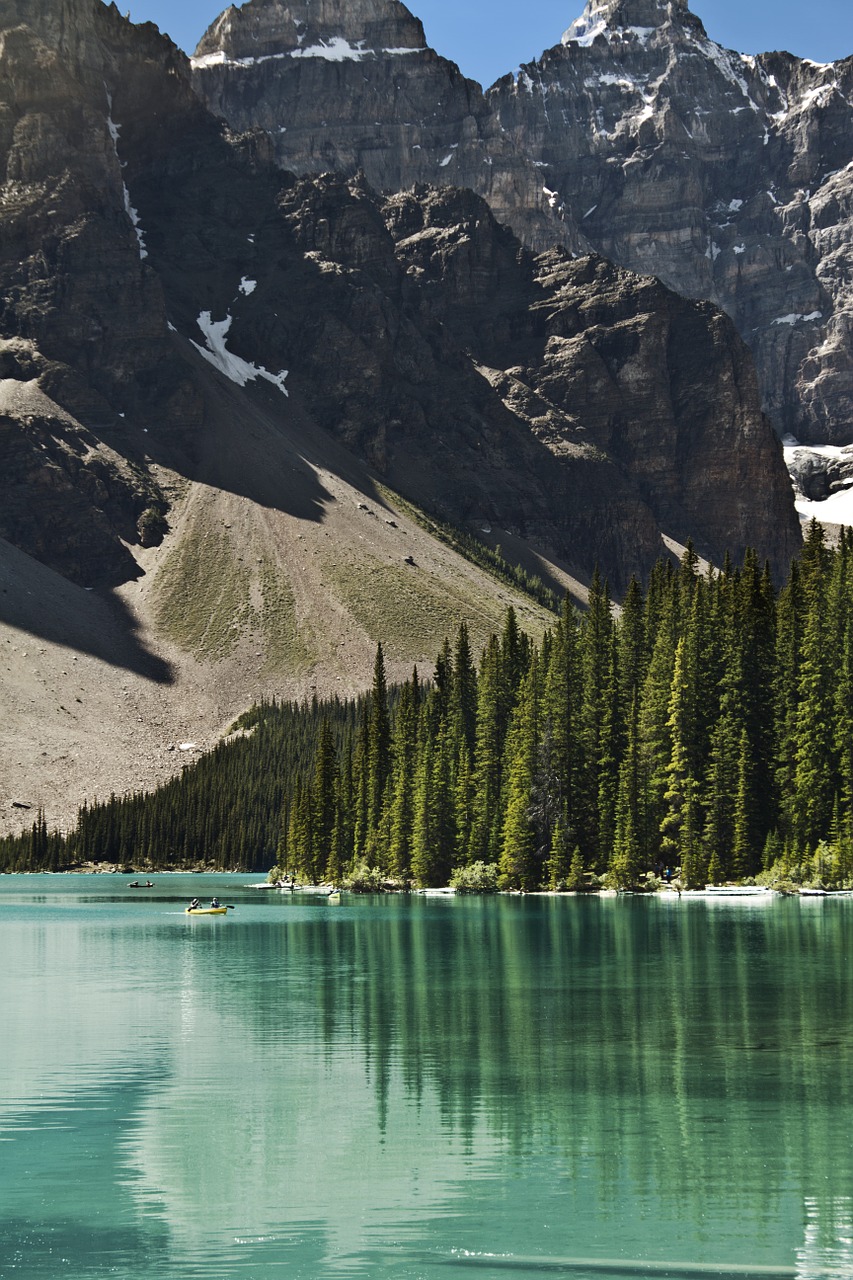 Banfo Nacionalinis Parkas, Ežeras, Uolėti Kalnai, Moreninė, Banff, Moreninis Ežeras, Uolos, Kraštovaizdis, Gamta, Kanada