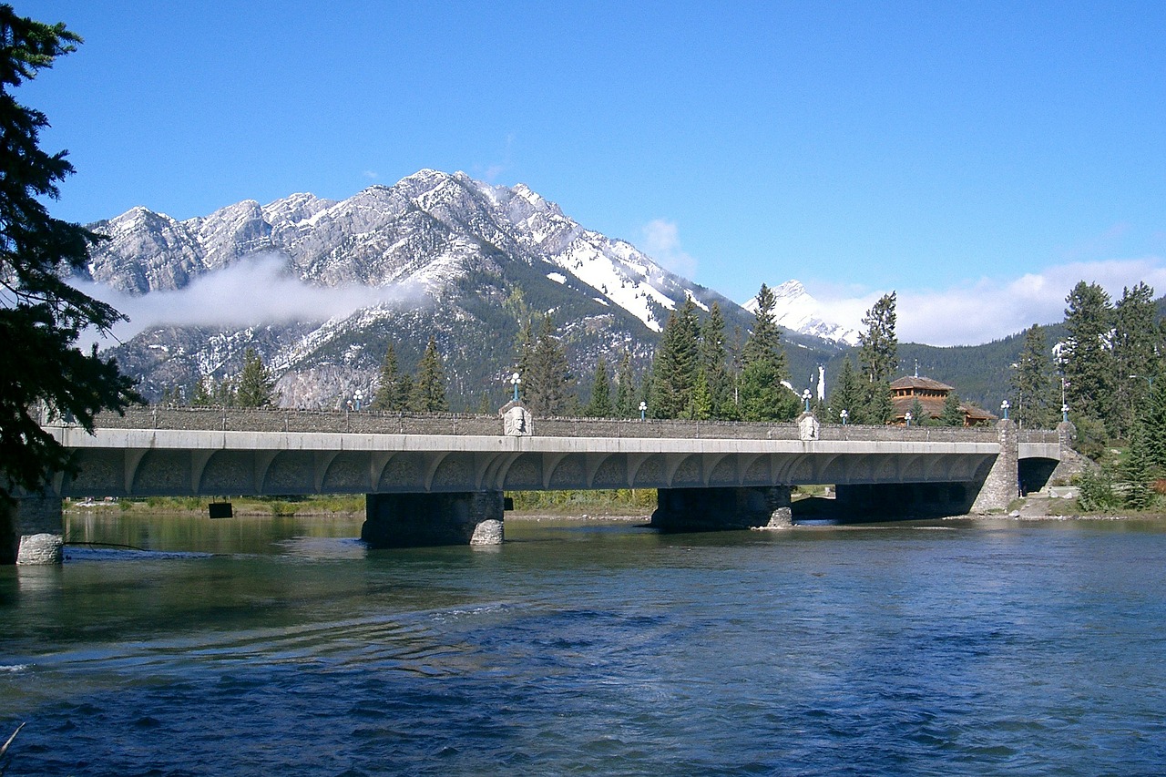Banfo Nacionalinis Parkas, Kanada, Banff, Nacionalinis Parkas, Gamta, Alberta, Ežeras, Miškai, Dangus, Kalnai
