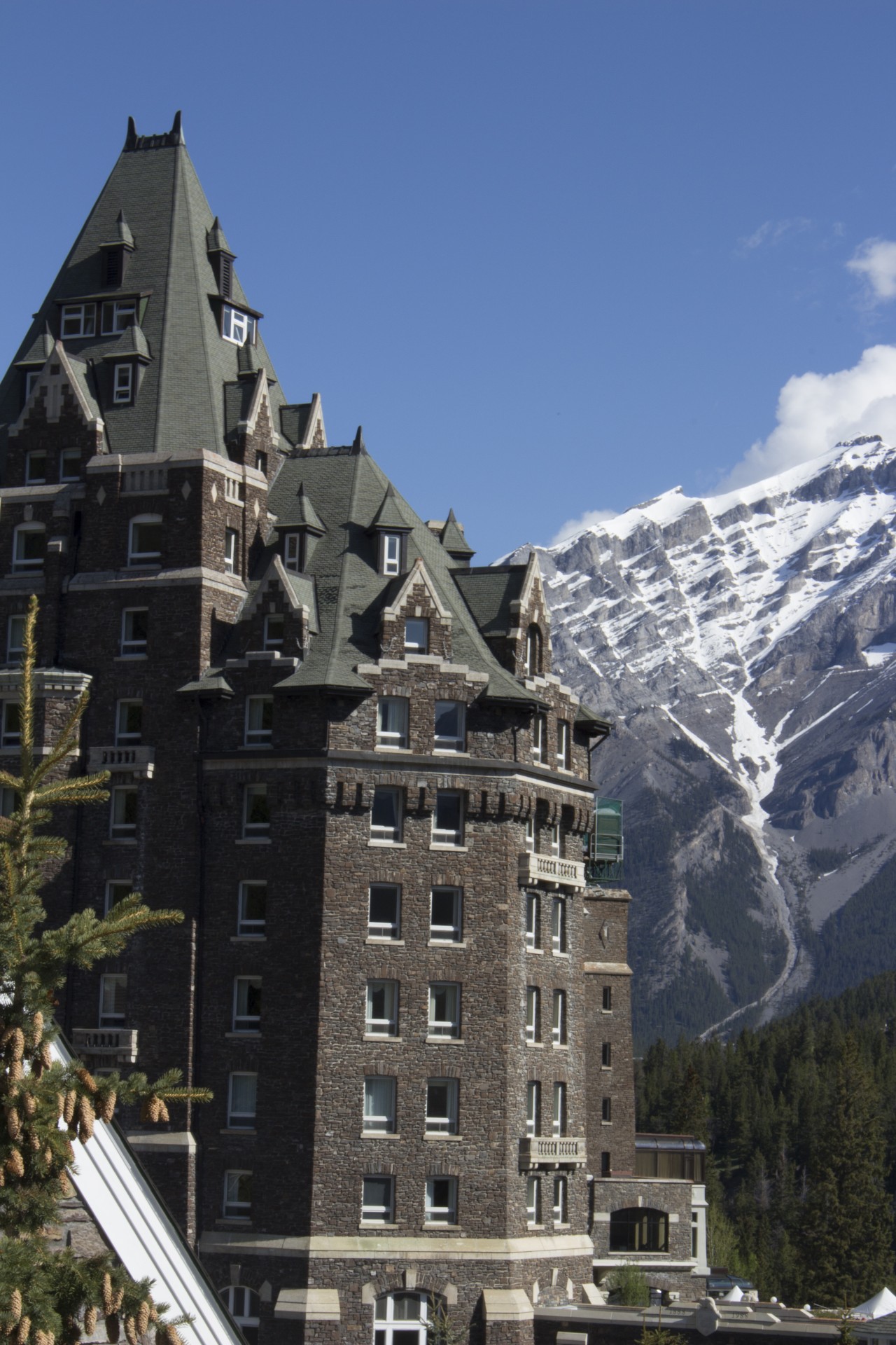 Banff,  Spyruoklės,  Viešbutis,  Kalnai,  Banff Spyruoklės Viešbučio Kalnuose, Nemokamos Nuotraukos,  Nemokama Licenzija