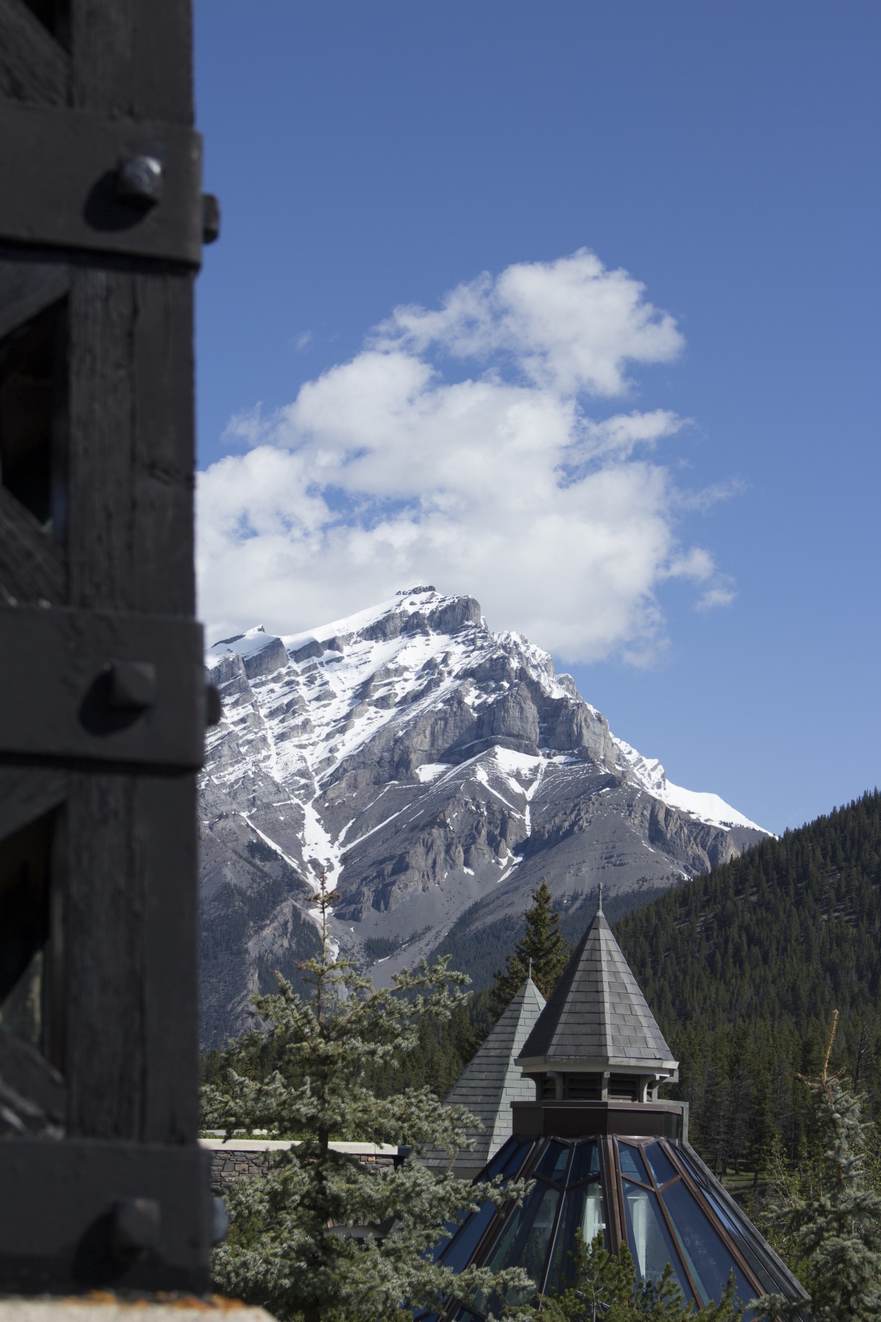 Banff,  Spyruoklės,  Viešbutis,  Uolos Ir Kalnus,  Banff Spyruoklės Viešbučio Kalnuose, Nemokamos Nuotraukos,  Nemokama Licenzija