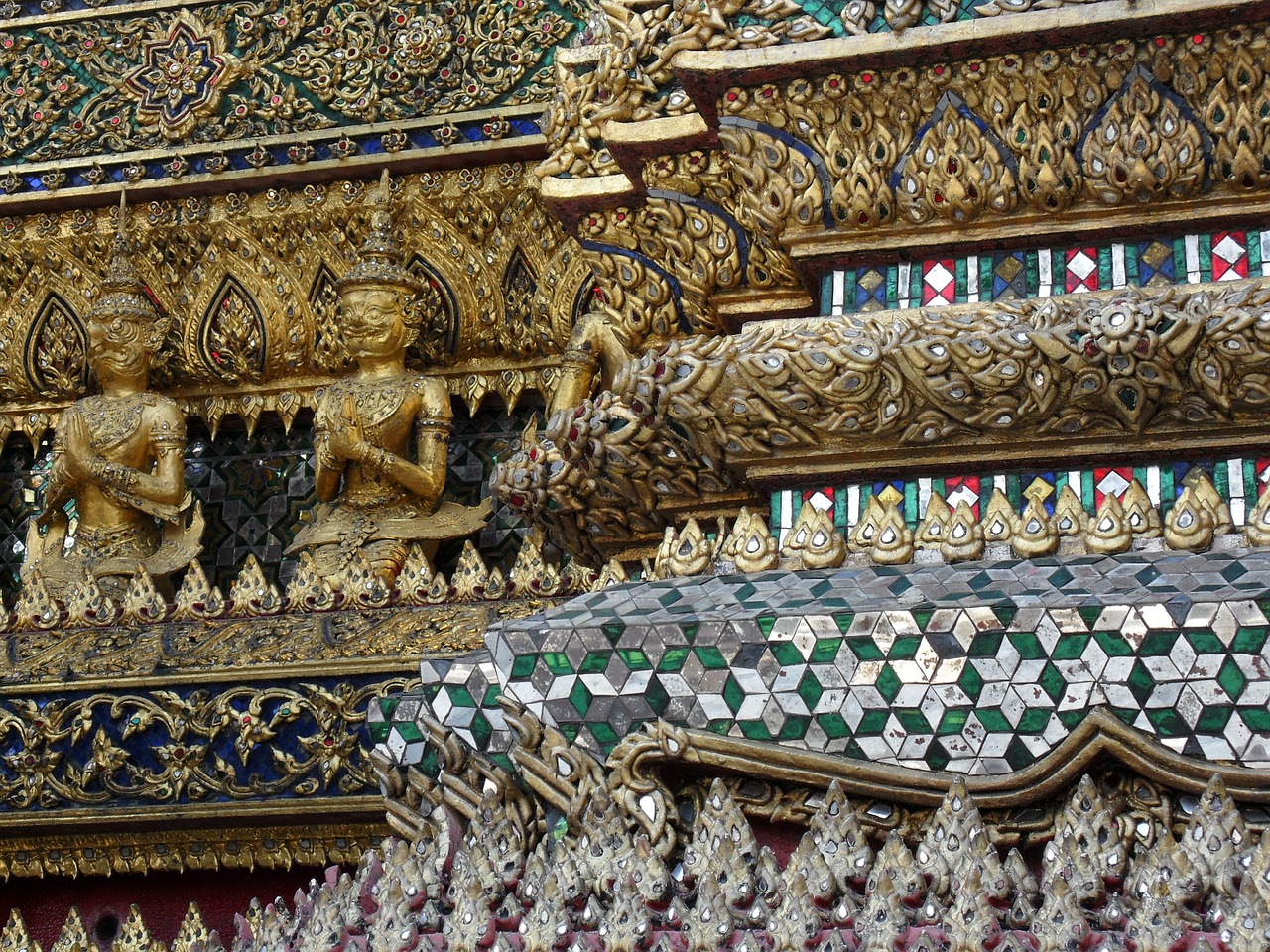 Bangkokas, Tailandas, Karališkasis Rūmai, Auksas, Skaičiai, Menas, Nemokamos Nuotraukos,  Nemokama Licenzija