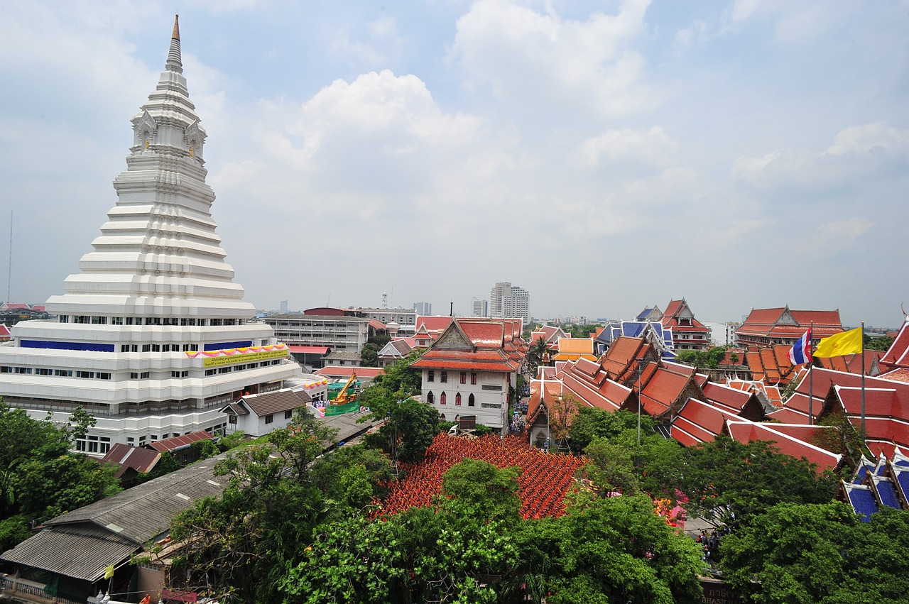 Bangkokas, Pagoda, Budizmas, Tailandas, Miestas, Stogai, Namai, Nemokamos Nuotraukos,  Nemokama Licenzija