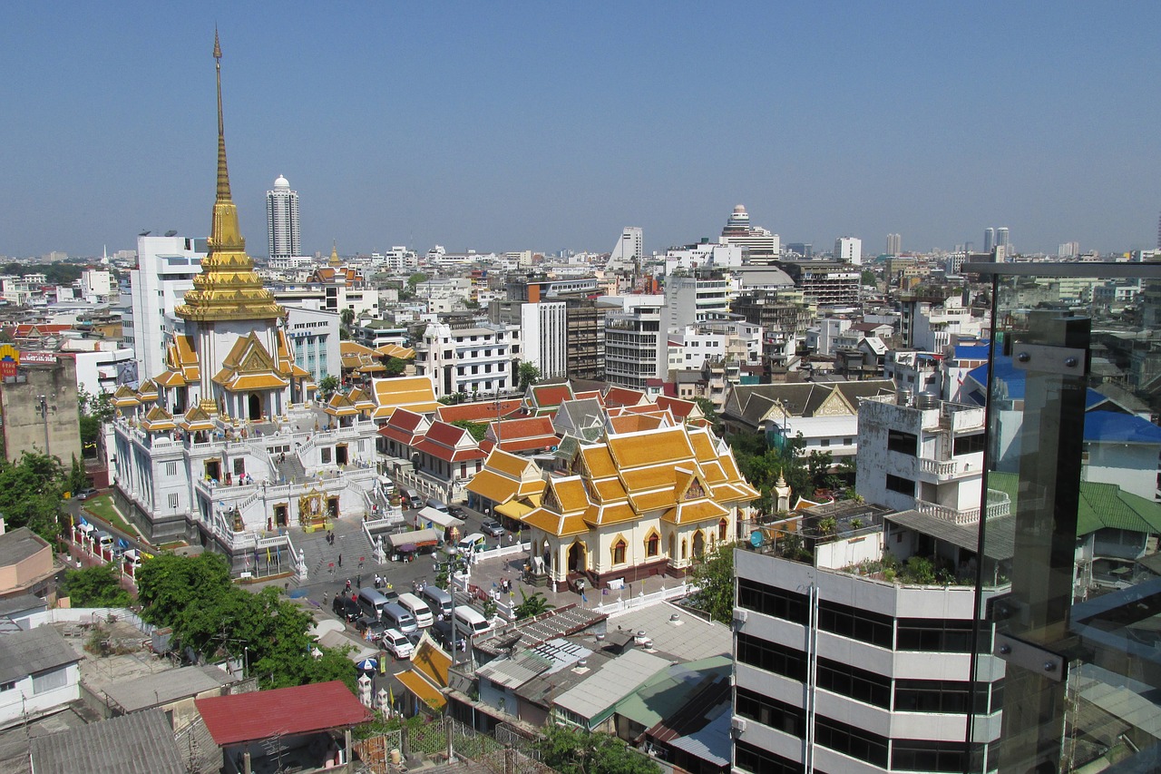 Bangkokas, Vaizdas, Miesto Panorama, Kelionė, Tailandas, Nemokamos Nuotraukos,  Nemokama Licenzija