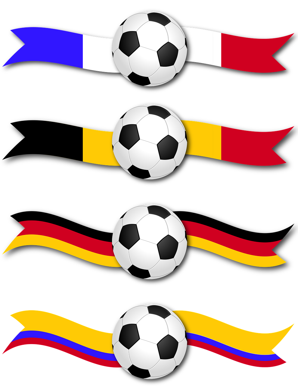 Reklama,  Futbolas,  Futbolas,  Juosta,  Šalis,  France,  Belgija,  Vokietija,  Kolumbija,  Komanda