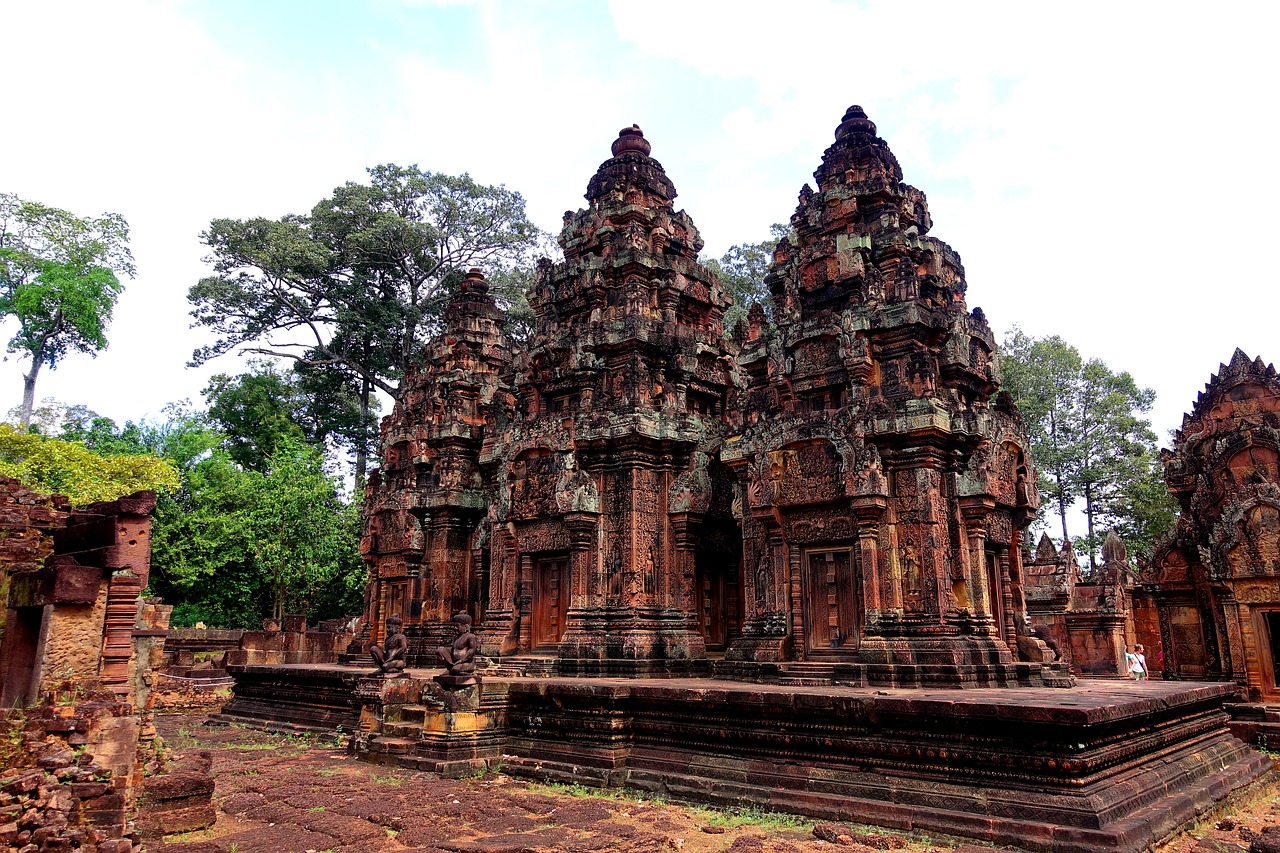 Banteay Srei, Kambodža, Šventyklos Kompleksas, Asija, Nemokamos Nuotraukos,  Nemokama Licenzija