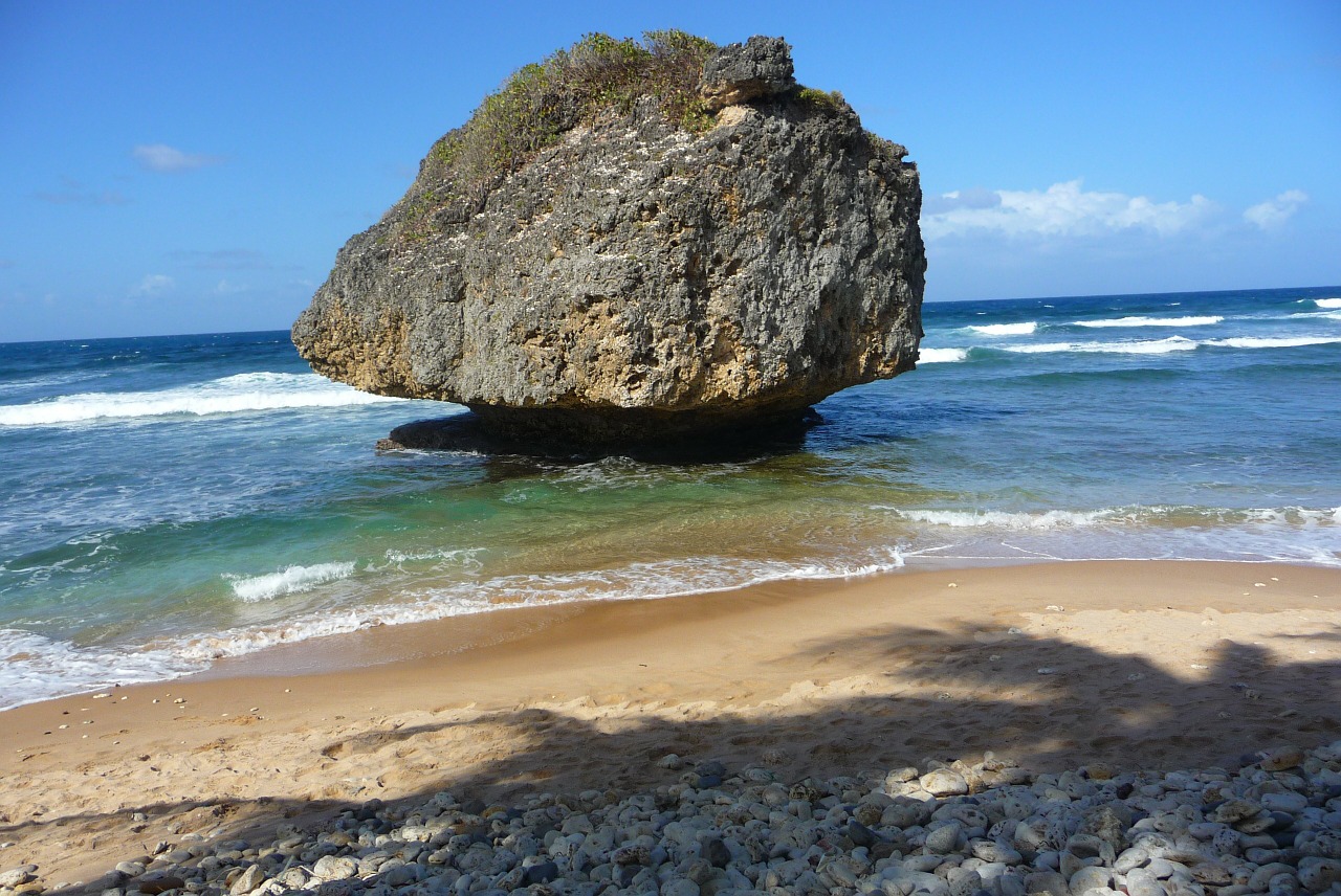 Barbados, Papludimys, Vasara, Saulė, Karibai, Atogrąžų, Rokas, Atostogos, Nemokamos Nuotraukos,  Nemokama Licenzija