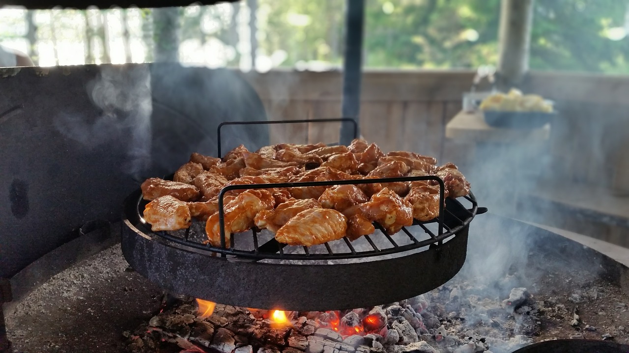 Barbekiu, Mėsa, Grilis, Angelai, Virimo, Liepsna, Lauke, Karštas, Vasara, Nemokamos Nuotraukos