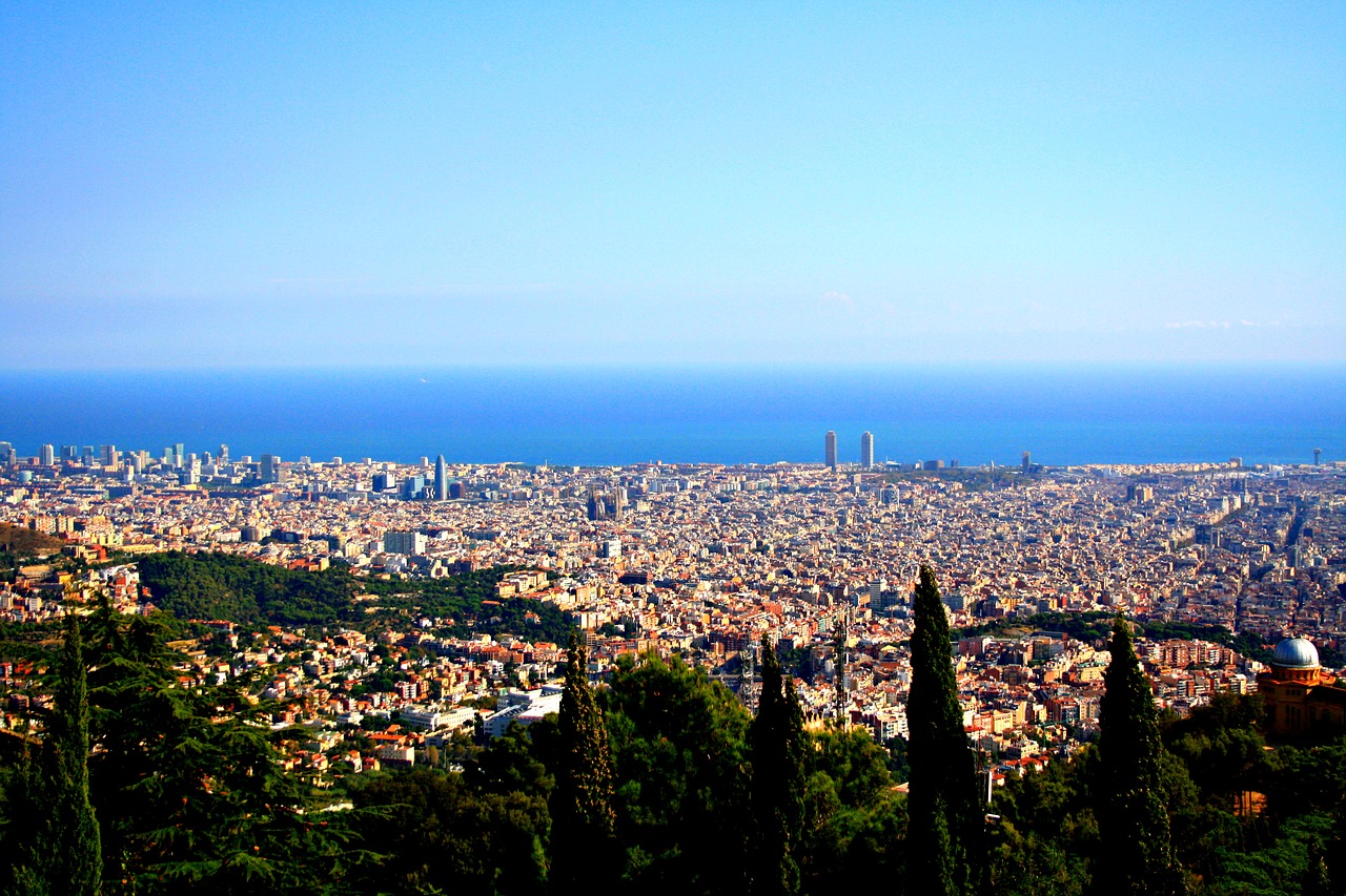 Barcelona, Ispanija, Miesto Kelionė, Katalonija, Panorama, Miestas, Perspektyva, Vaizdas, Nemokamos Nuotraukos,  Nemokama Licenzija