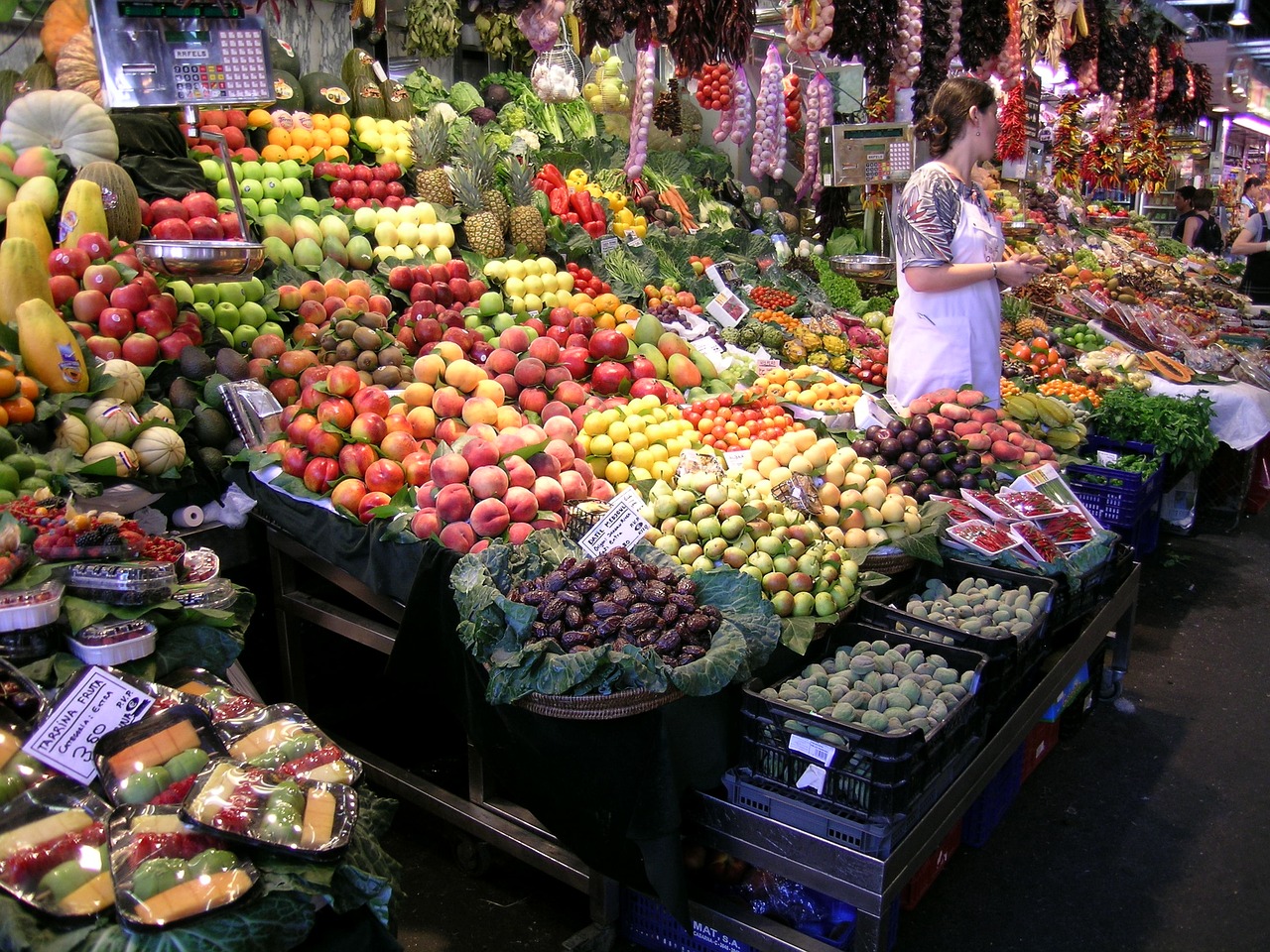 Barcelona, Boqueria, Vaisiai, Nemokamos Nuotraukos,  Nemokama Licenzija