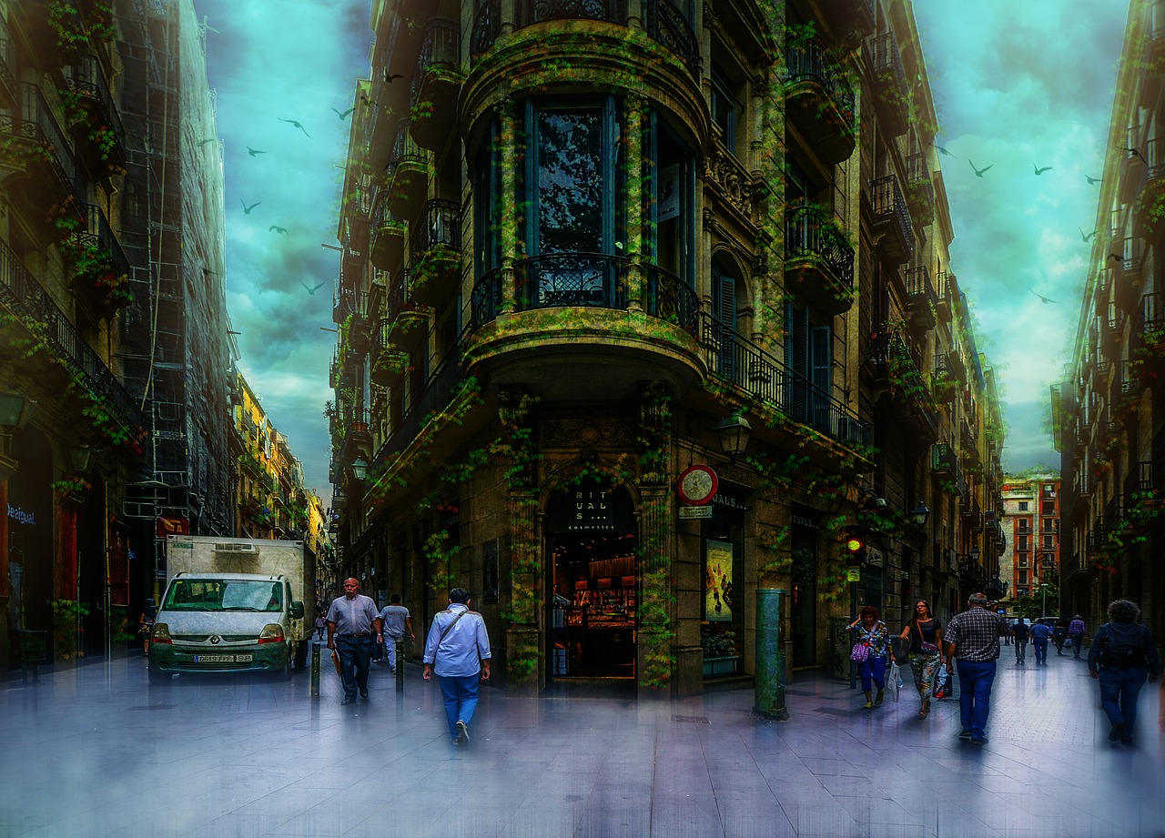 Barcelona, Gatvė, Gotika, Ketvirtis, Ispanija, Architektūra, Europietis, Miesto, Miestas, Europa