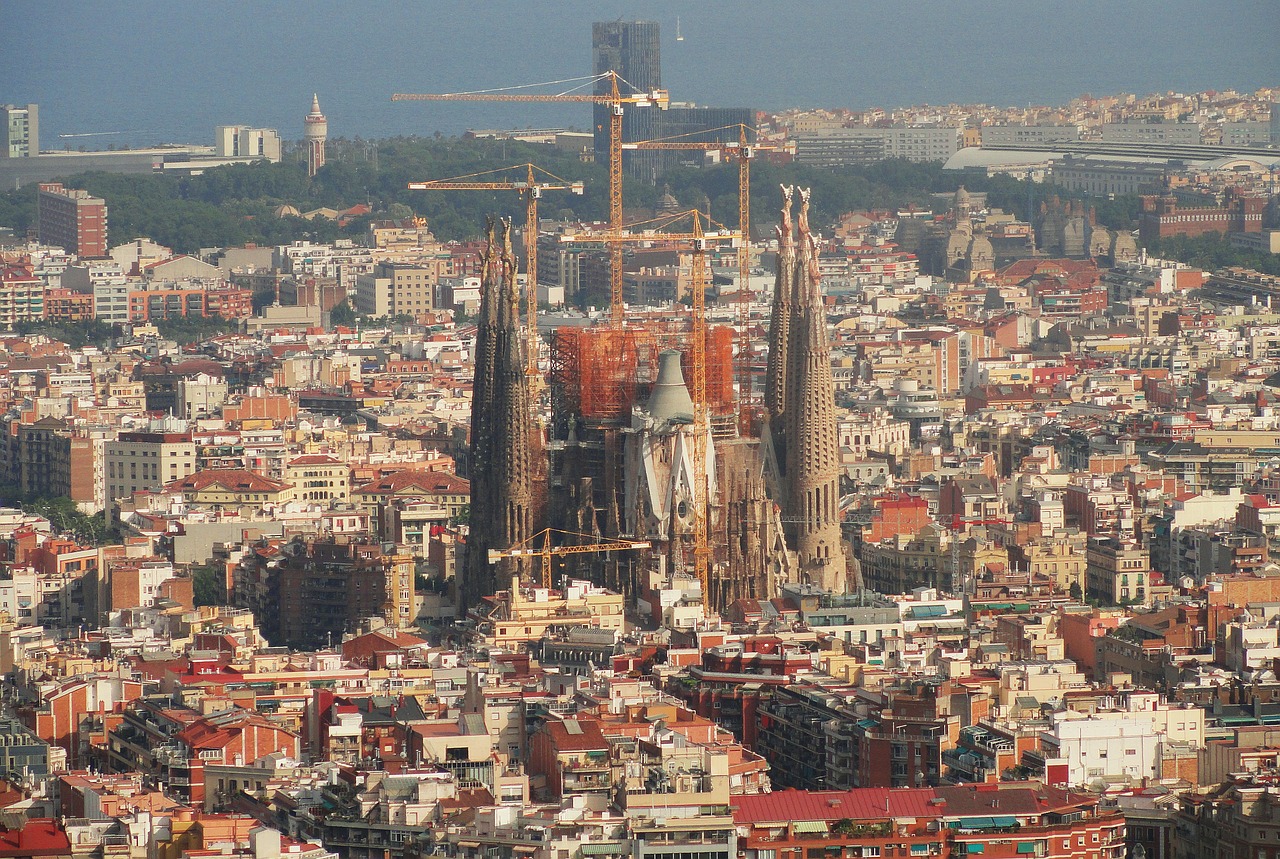 Barcelona, Šventas, Katedra, Bažnyčia, Vaizdas, Kraštovaizdis, Miesto, Miestas, Panorama, Nemokamos Nuotraukos