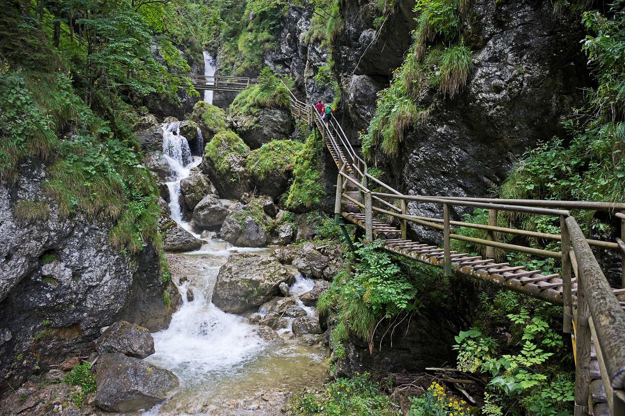 Bärenschützklamm, Krioklys, Galva, Šaligatvio Kopėčios, Bachas, Rokas, Gamta, Vanduo, Vandenys, Akmenys