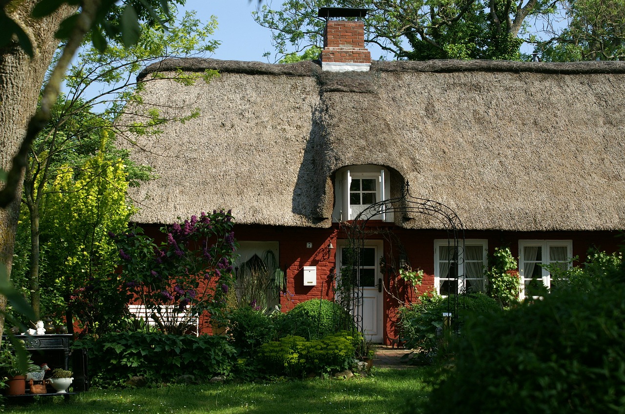 Bargum, Nordfriesland, Šiaurės Jūra, Šiaudinis Stogas, Nemokamos Nuotraukos,  Nemokama Licenzija