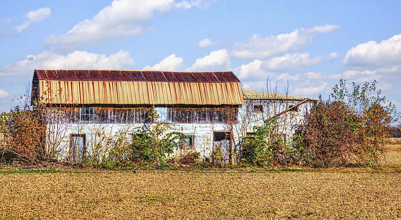 Tvartas, Kaimiškas, Barniai, Ohio, Skaitmeninis Menas, Kaimas, Vaizdingas, Šalis, Kaimas, Peizažas