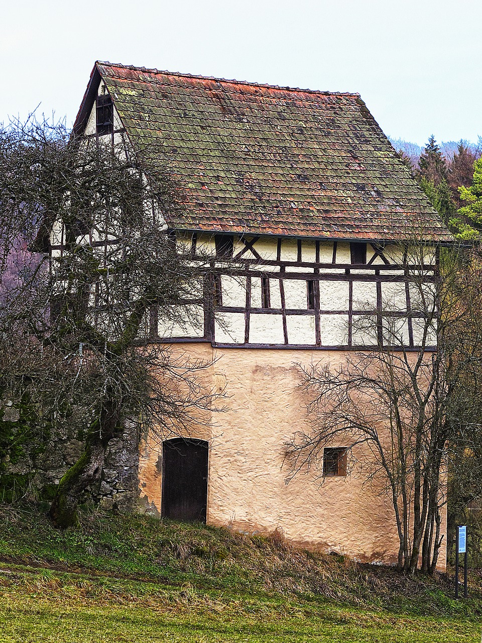 Tvartas, Santūra, Aussiedlerhof, Ūkis, Kaimas, Pastatas, Stogas, Prancūzijos Medienos Rėmas, Viduramžiai, Medinis Karkasinis Pastatas