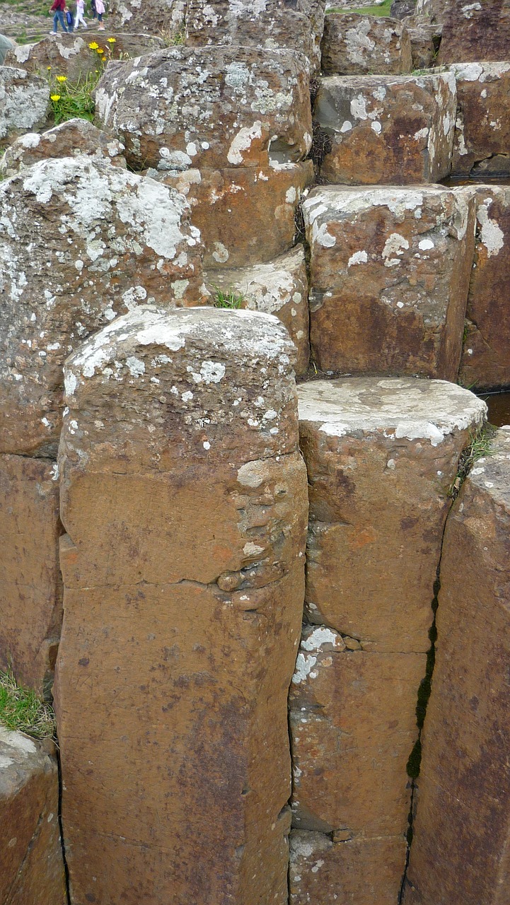 Bazaltas, Prieplauka, Stulpeliai, Šiaurinis, Airija, Antrim, Šešiakampis, Vulkaninis, Akmuo, Rokas