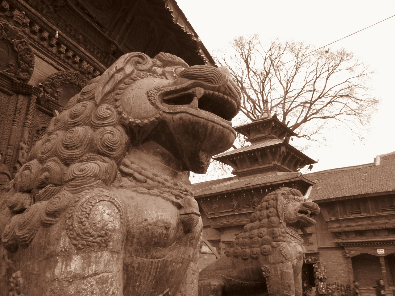 Basantapur, Karališkasis Rūmai, Architektūra, Istoriniai Paminklai, Senoji Rūmai, Akmens Statula, Senovės, Paveldas, Kiemas, Nemokamos Nuotraukos