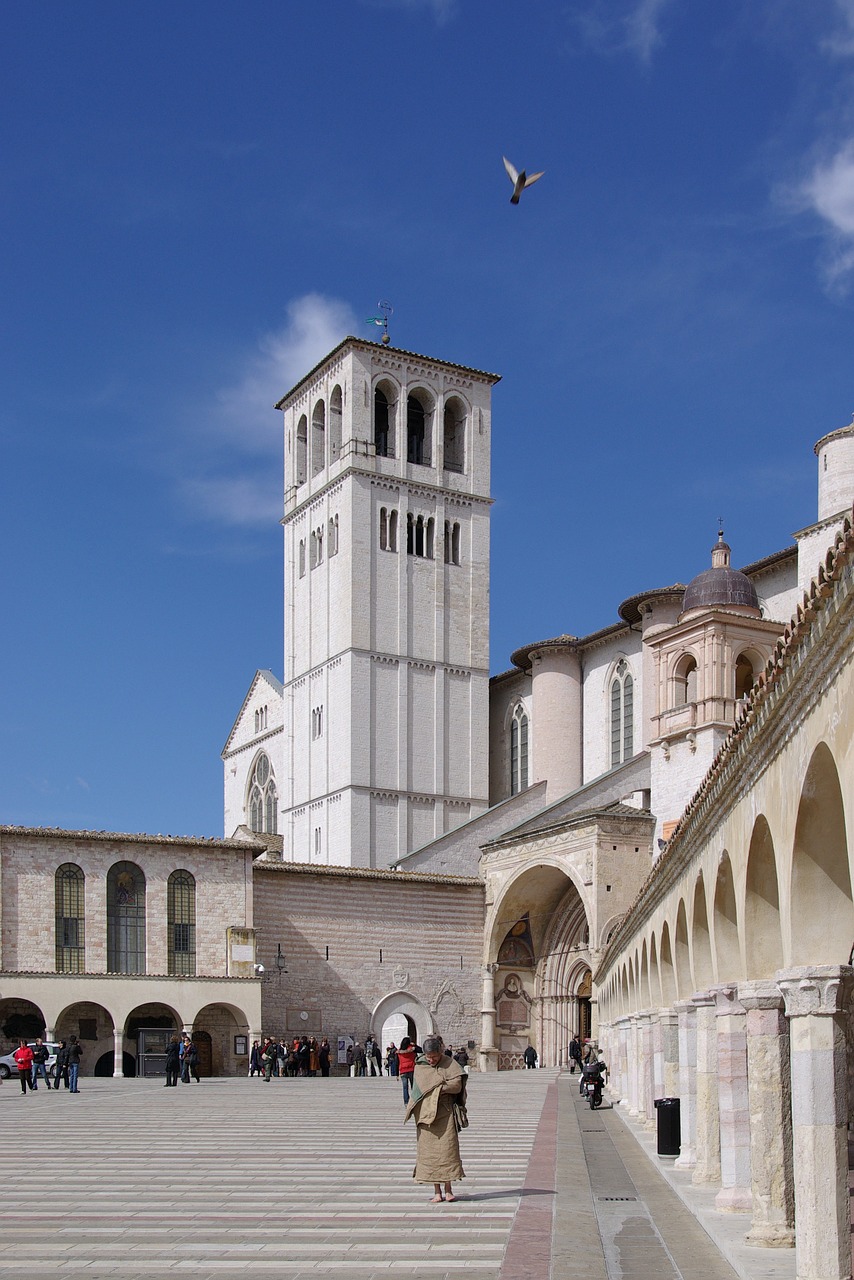 Bazilika, San Francesco Bazilika, Assisi, Italy, Bažnyčia, Pastatas, Architektūra, Katalikų, Renesansas, Garbinimo Namai