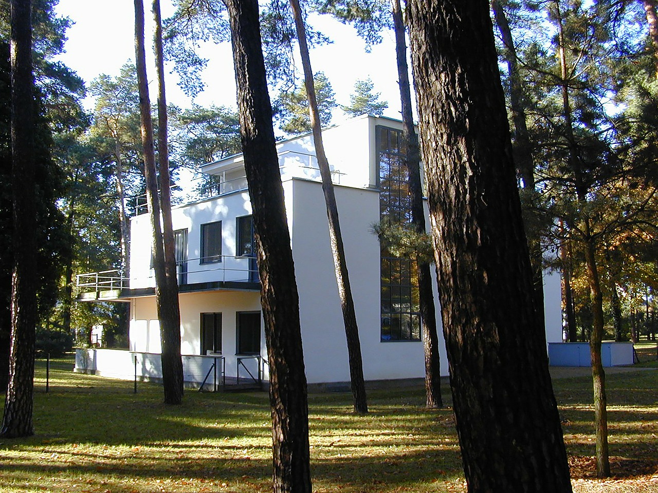 Bauhaus, Pagrindinis Namas, Namas, Gropius, Pastatas, Fasadas, Dessau, Vokietija, Šiuolaikiška, Pasaulinis Paveldas