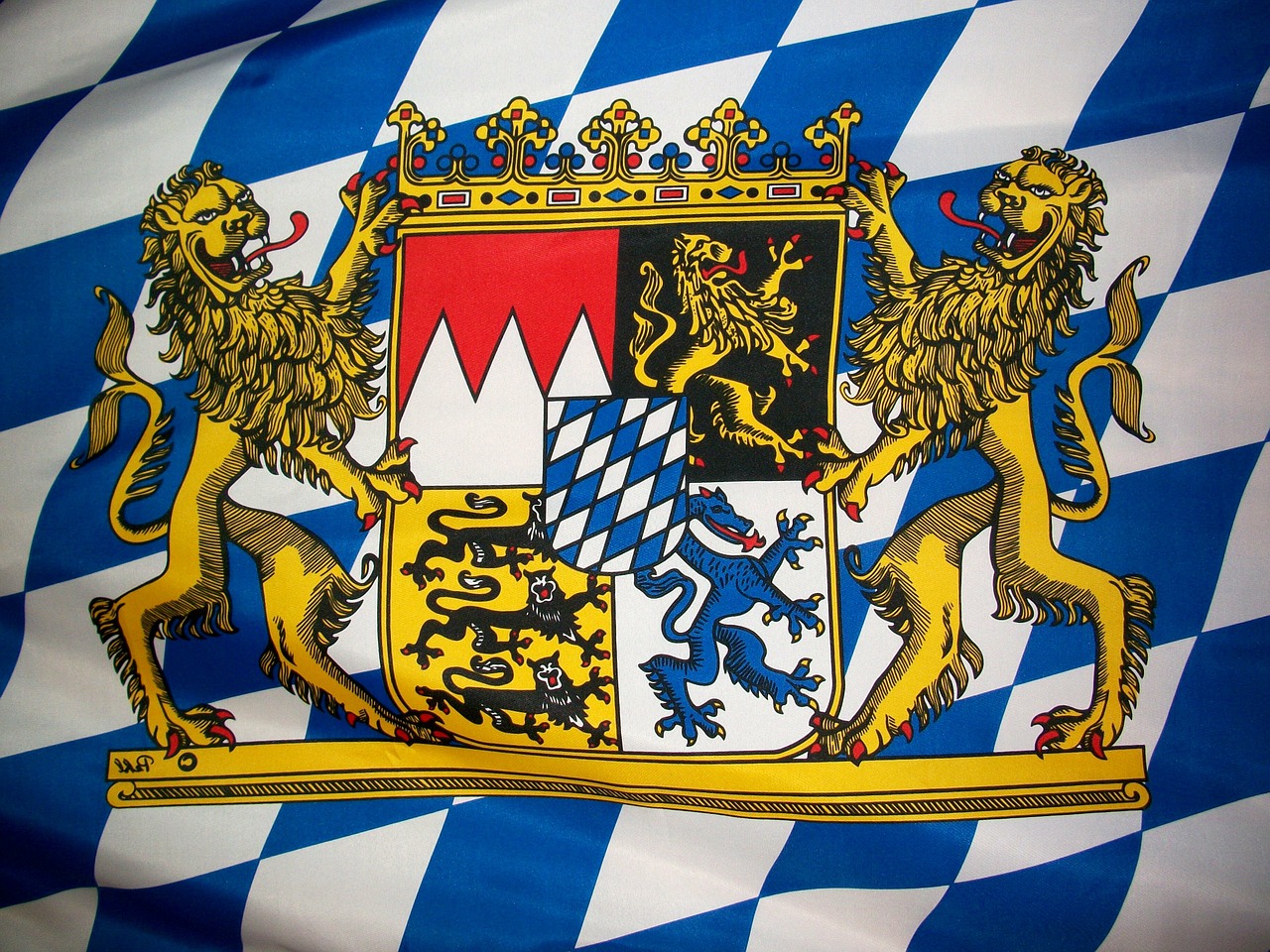 Bavarian, Crest, Herbas, Emblema, Vėliava, Bayerisch, Nemokamos Nuotraukos,  Nemokama Licenzija