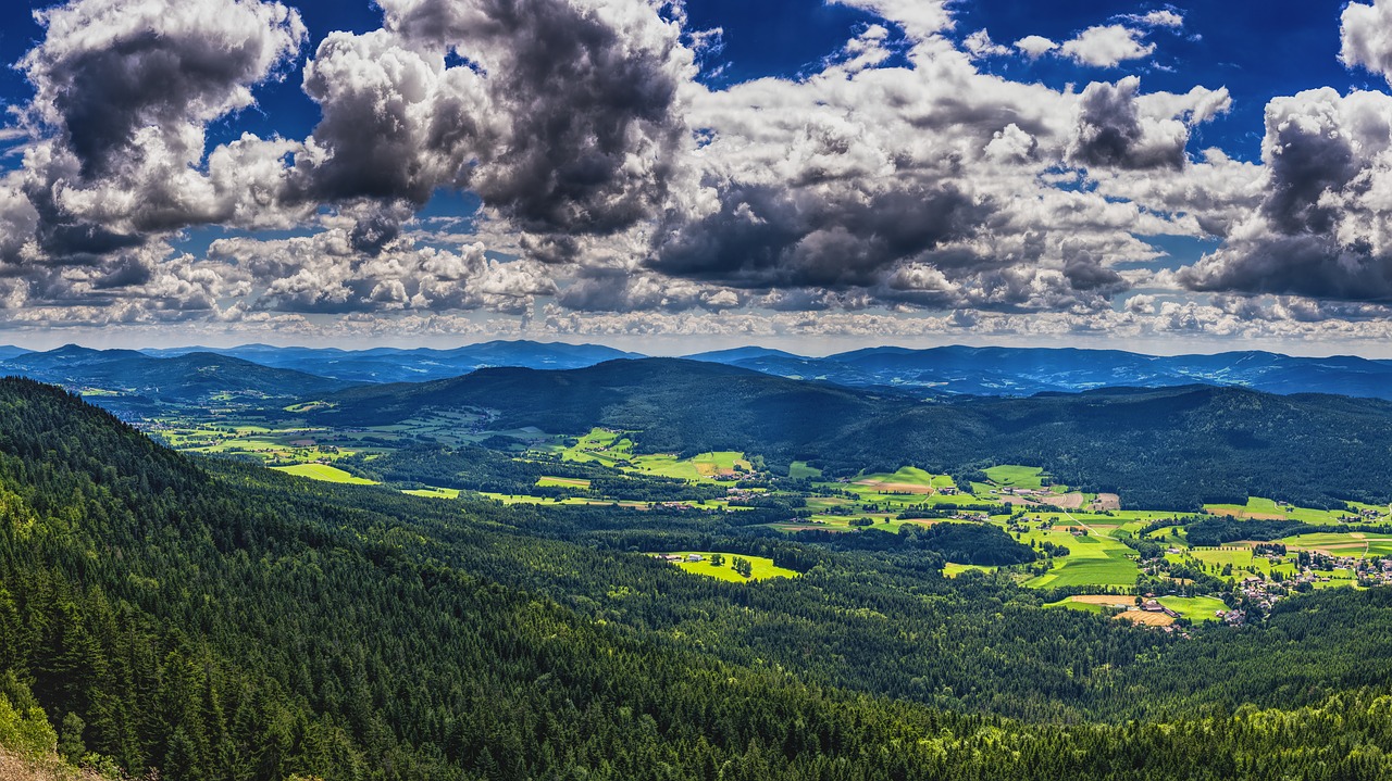 Bavarijos Miškas, Bavarija, Kraštovaizdis, Gamta, Dangus, Vaizdas, Miškas, Žygiai, Medžiai, Kalnai
