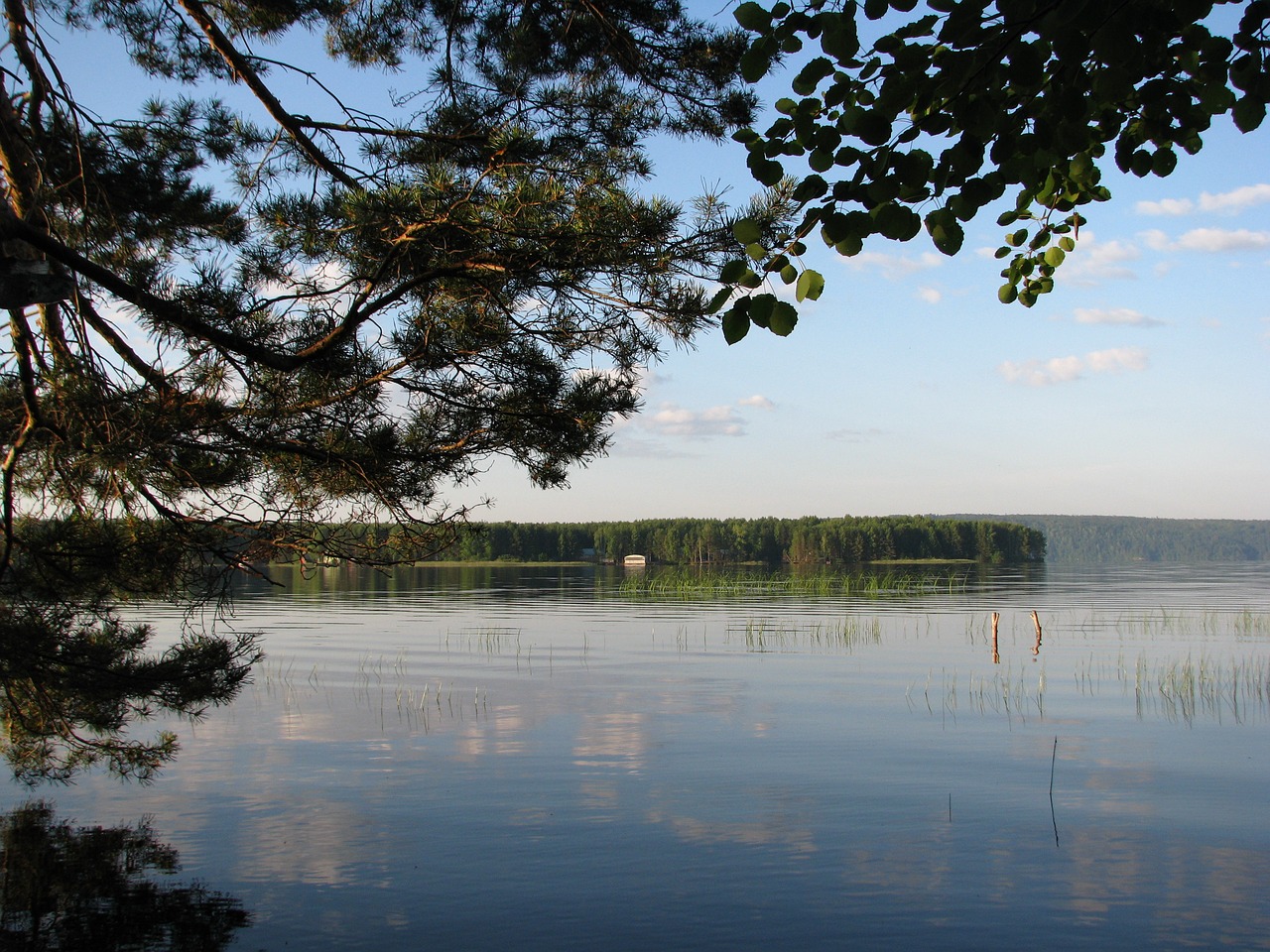 Įlanka, R, Kama, Perma Crip, Polazna, Perm Krai, Upė, Dangus, Kraštovaizdis, Gamta